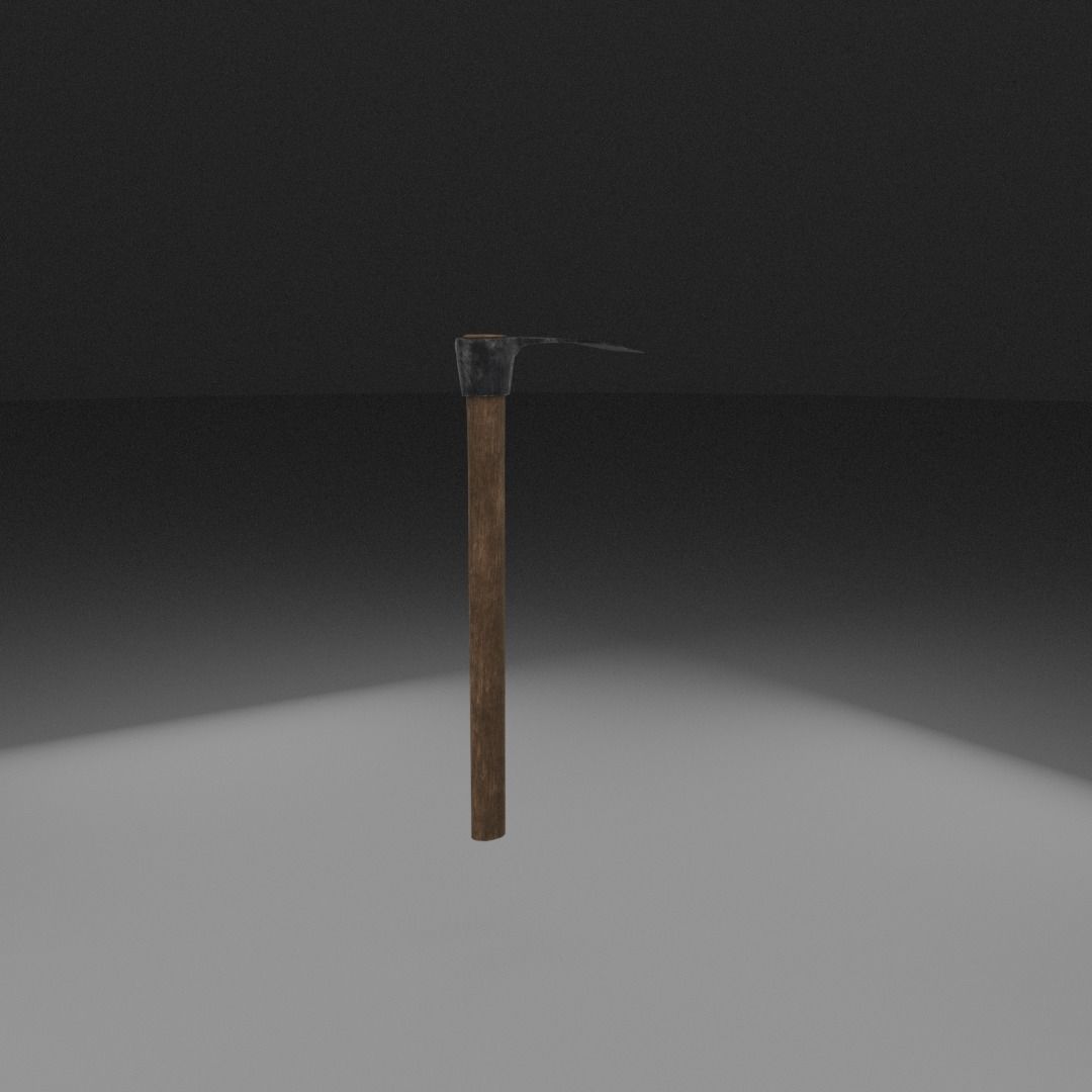 Hoe is farming Free low-poly 3D model_4