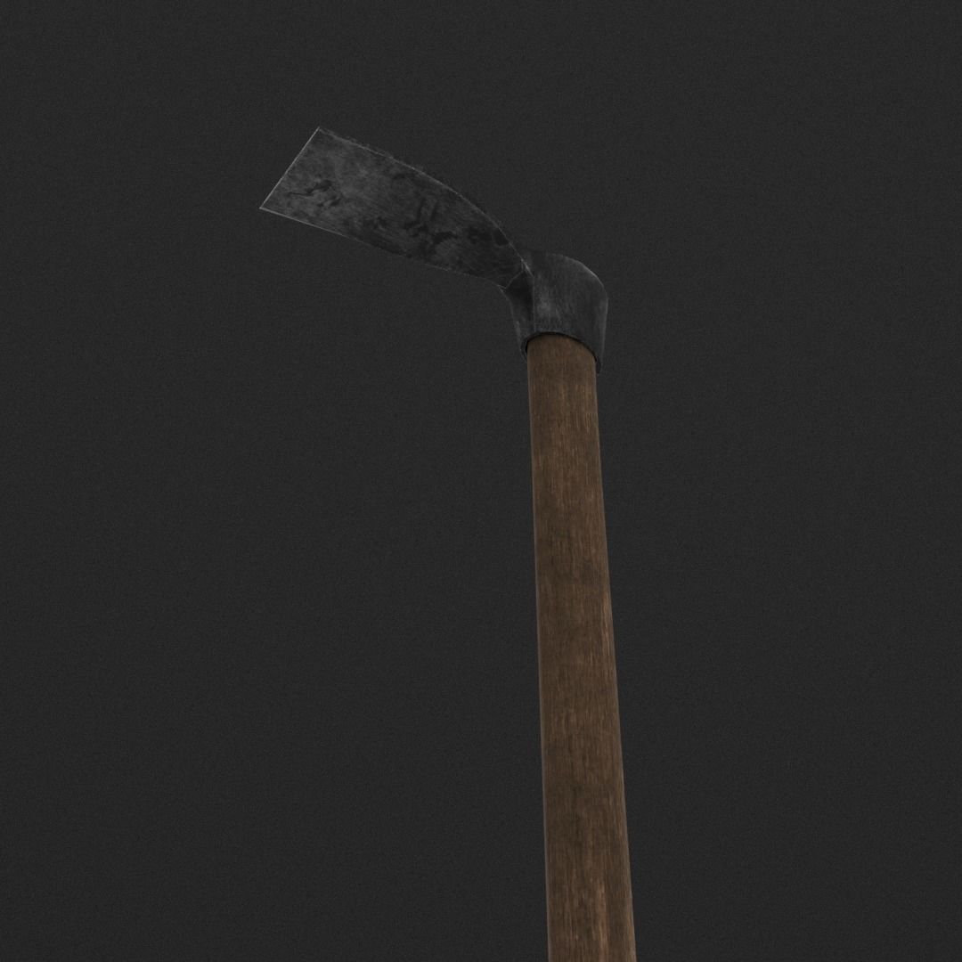 Hoe is farming Free low-poly 3D model_3