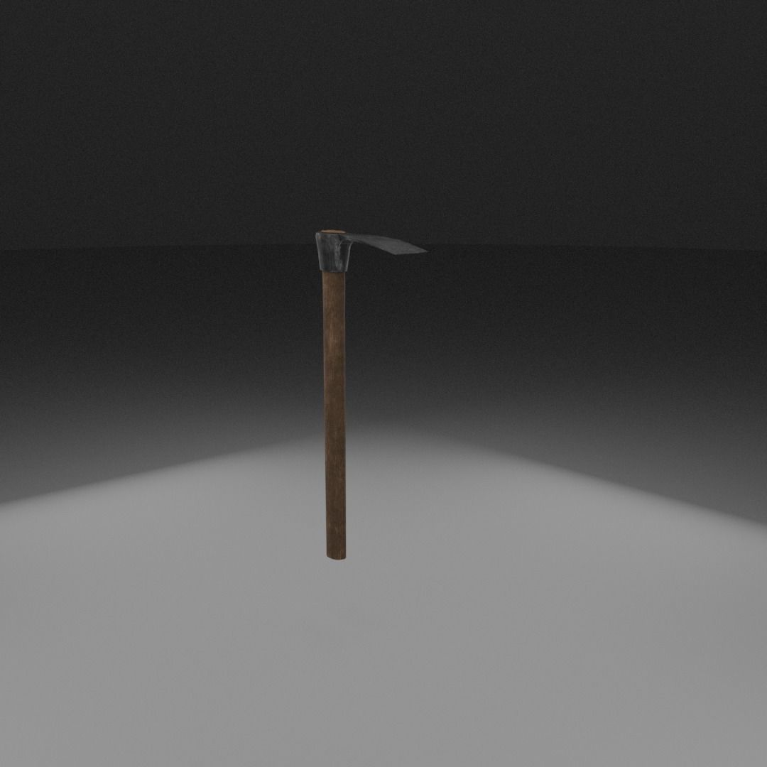 Hoe is farming Free low-poly 3D model_5