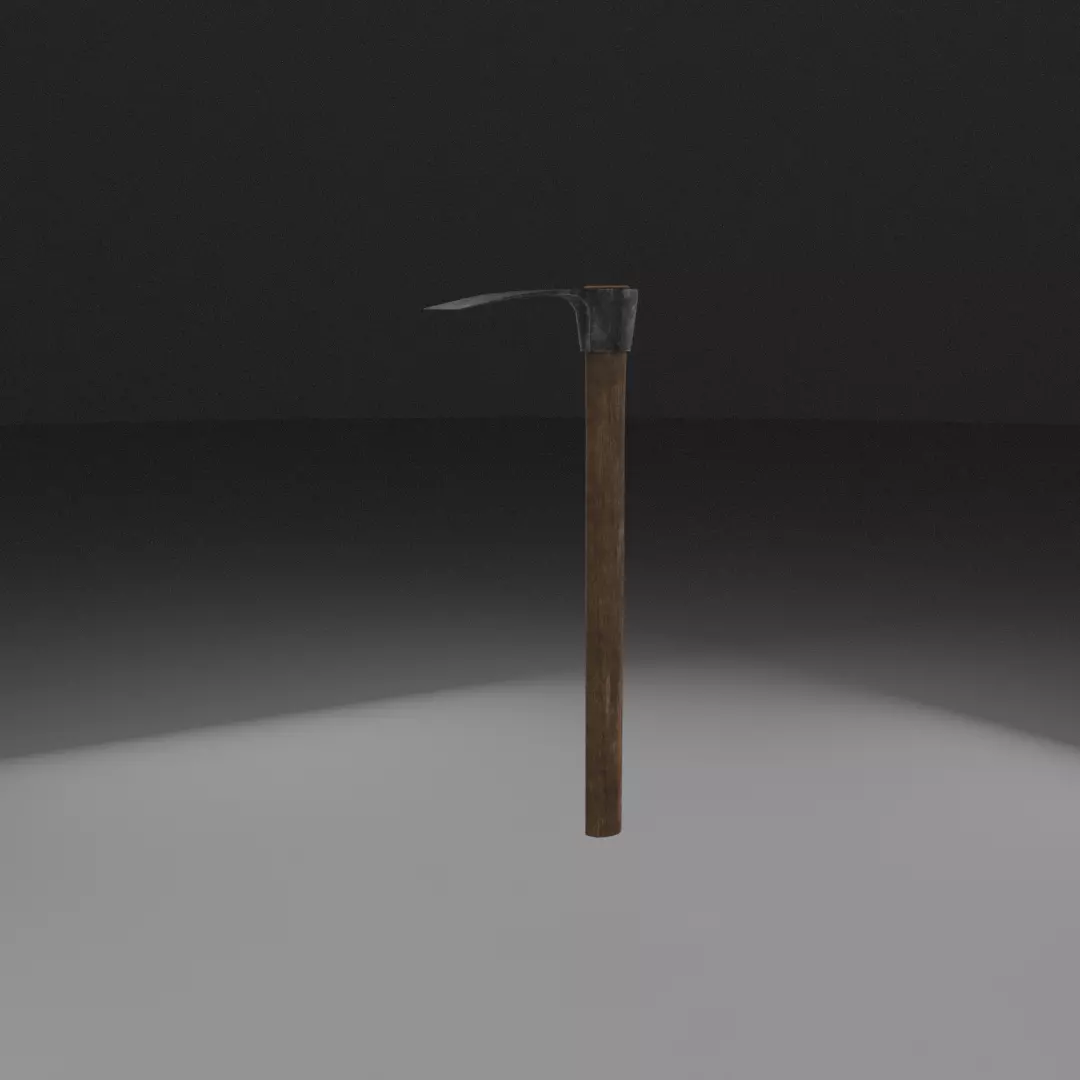 Hoe is farming Free low-poly 3D model_0