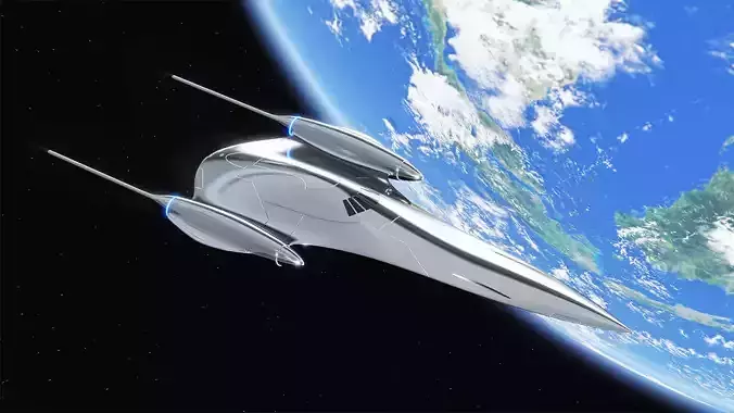 J-TYPE327 Nubian Royal Starship Free 3D model J-TYPE327 Nubian Royal Starship Free 3D model