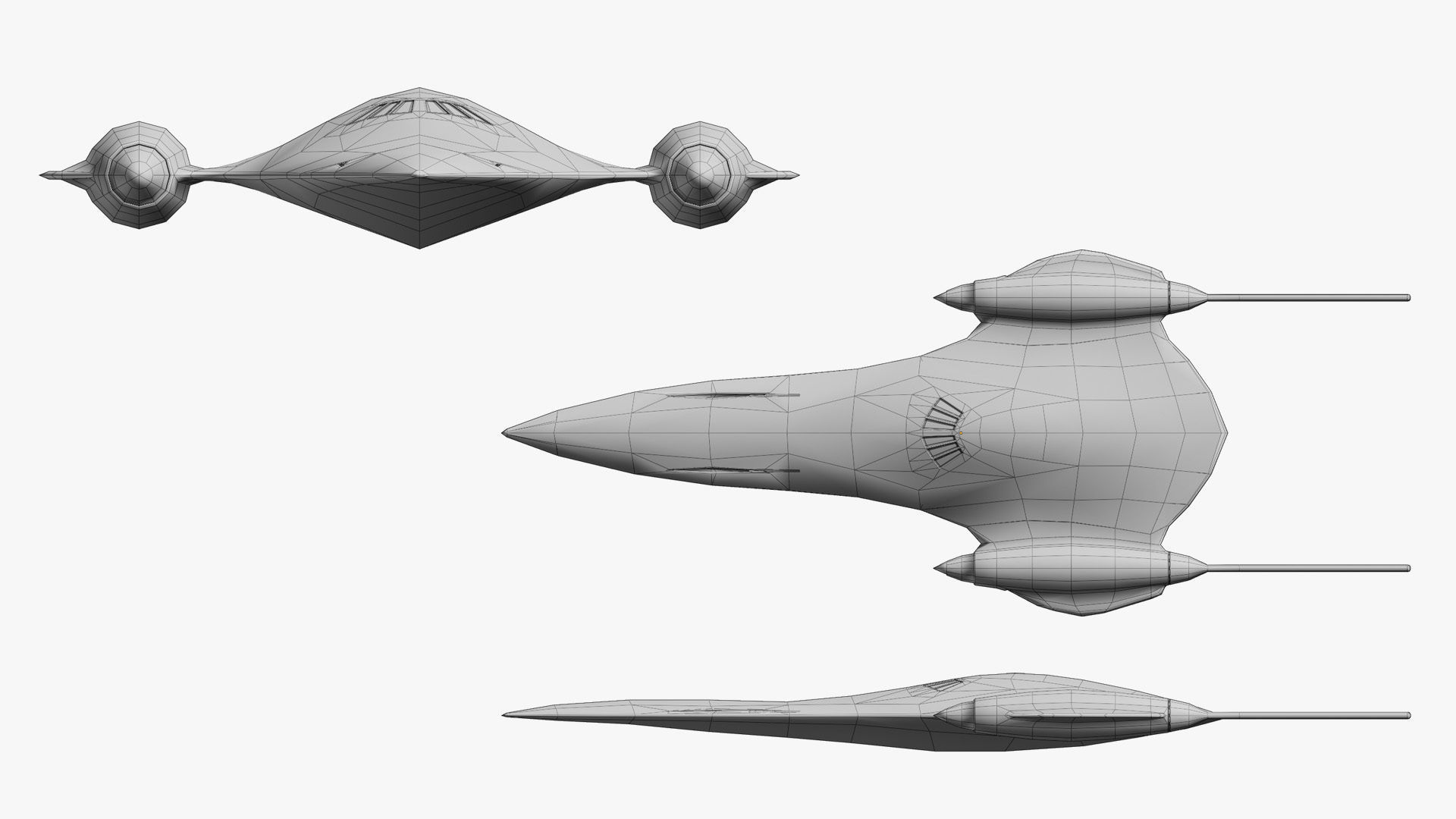 J-TYPE327 Nubian Royal Starship Free 3D model_2