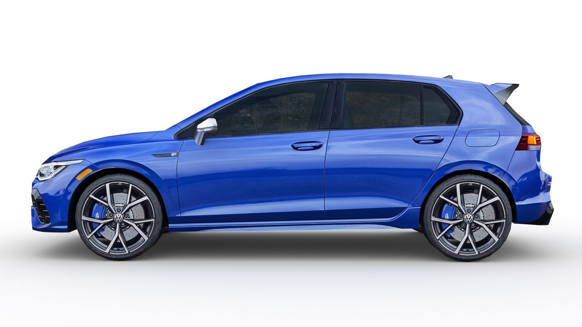 3D model Volkswagen Golf 8 R 2022 VR / AR / low-poly | CGTrader