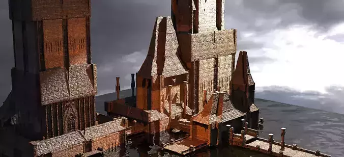 Lizard City Ruin Temples Kitbash
