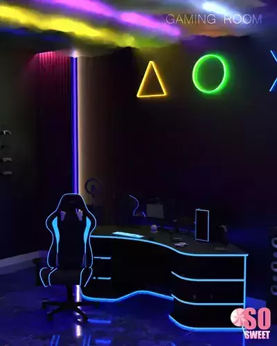 Gaming room - Blender scene  3D model