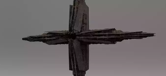 Sci-Fi City dystopia Mega city colony Pyramid Ship 2