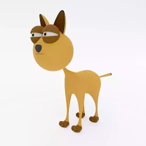 Cat cartoon animal 3d model 