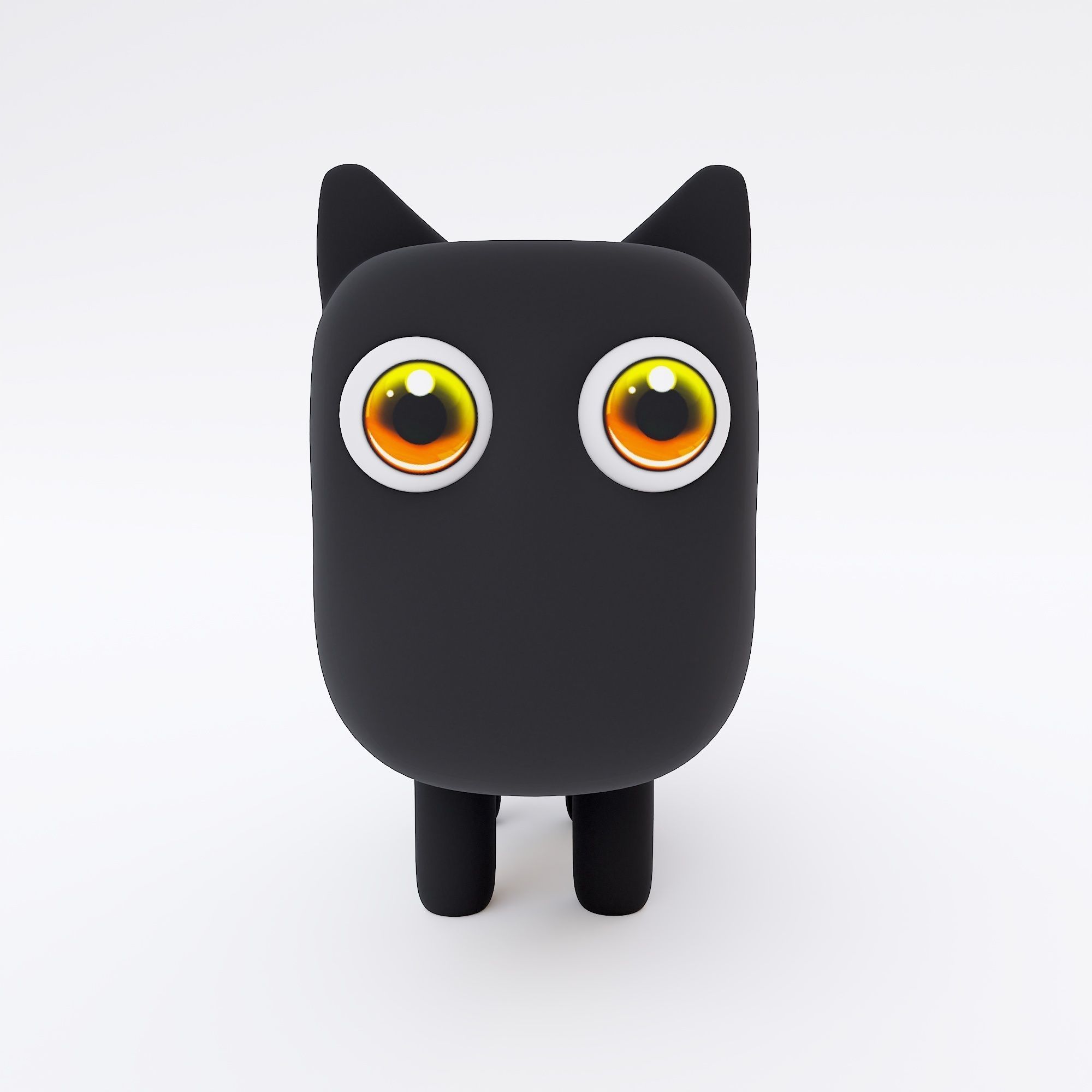 Cat cartoon 3dmodel 3D model_2
