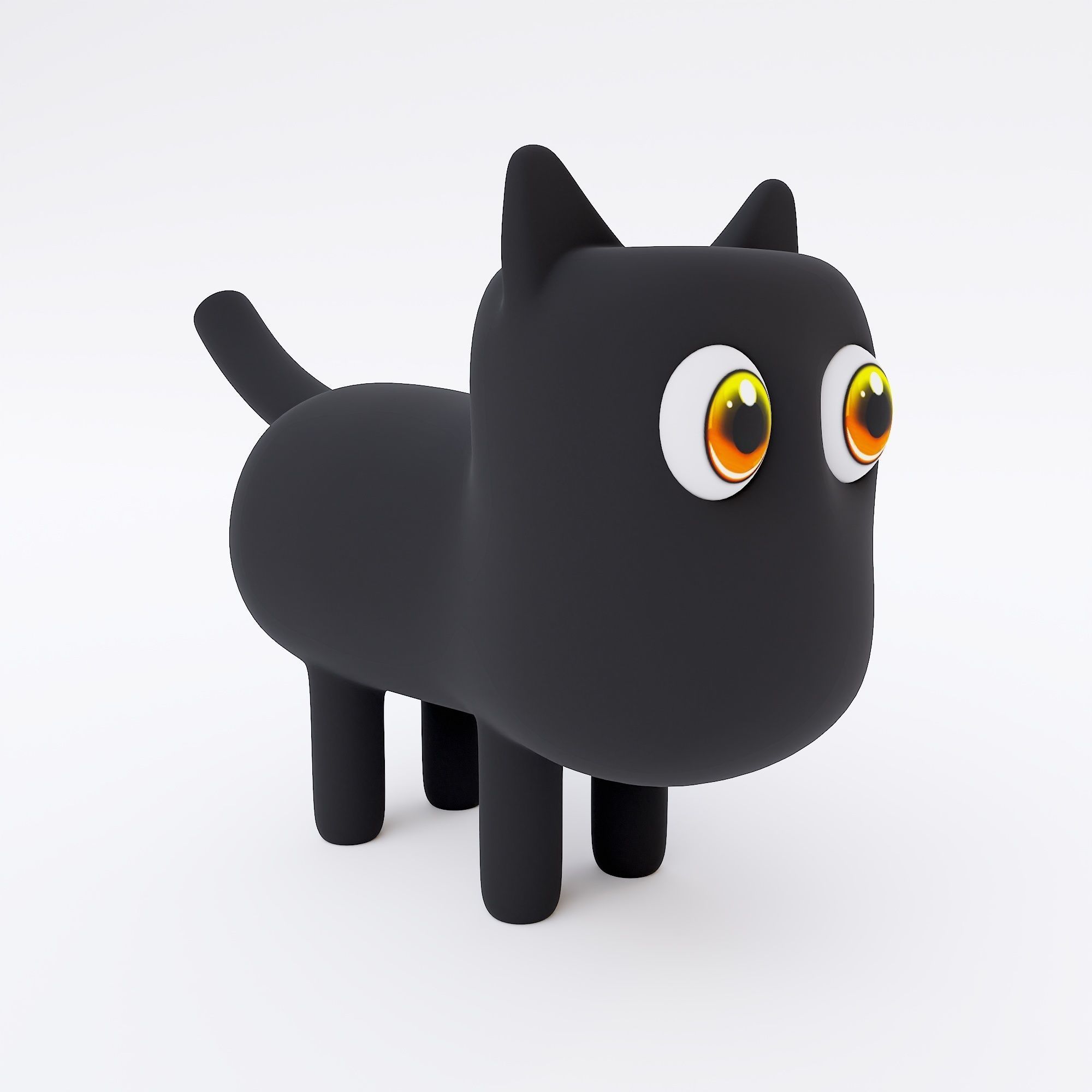 Cat cartoon 3dmodel 3D model_1