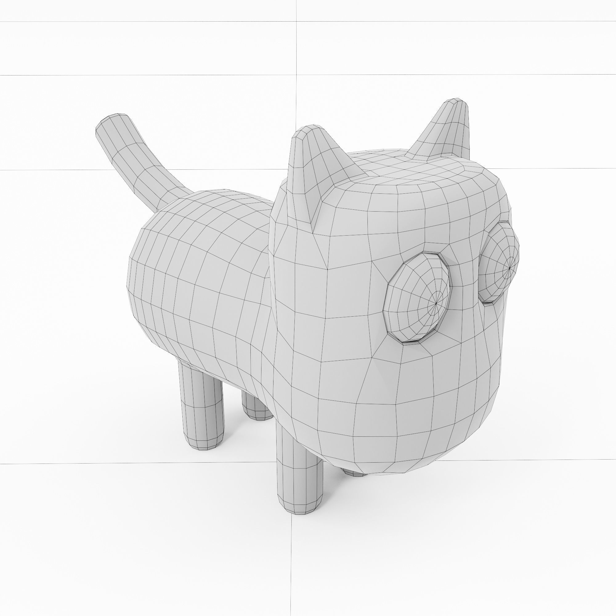 Cat cartoon 3dmodel 3D model_7