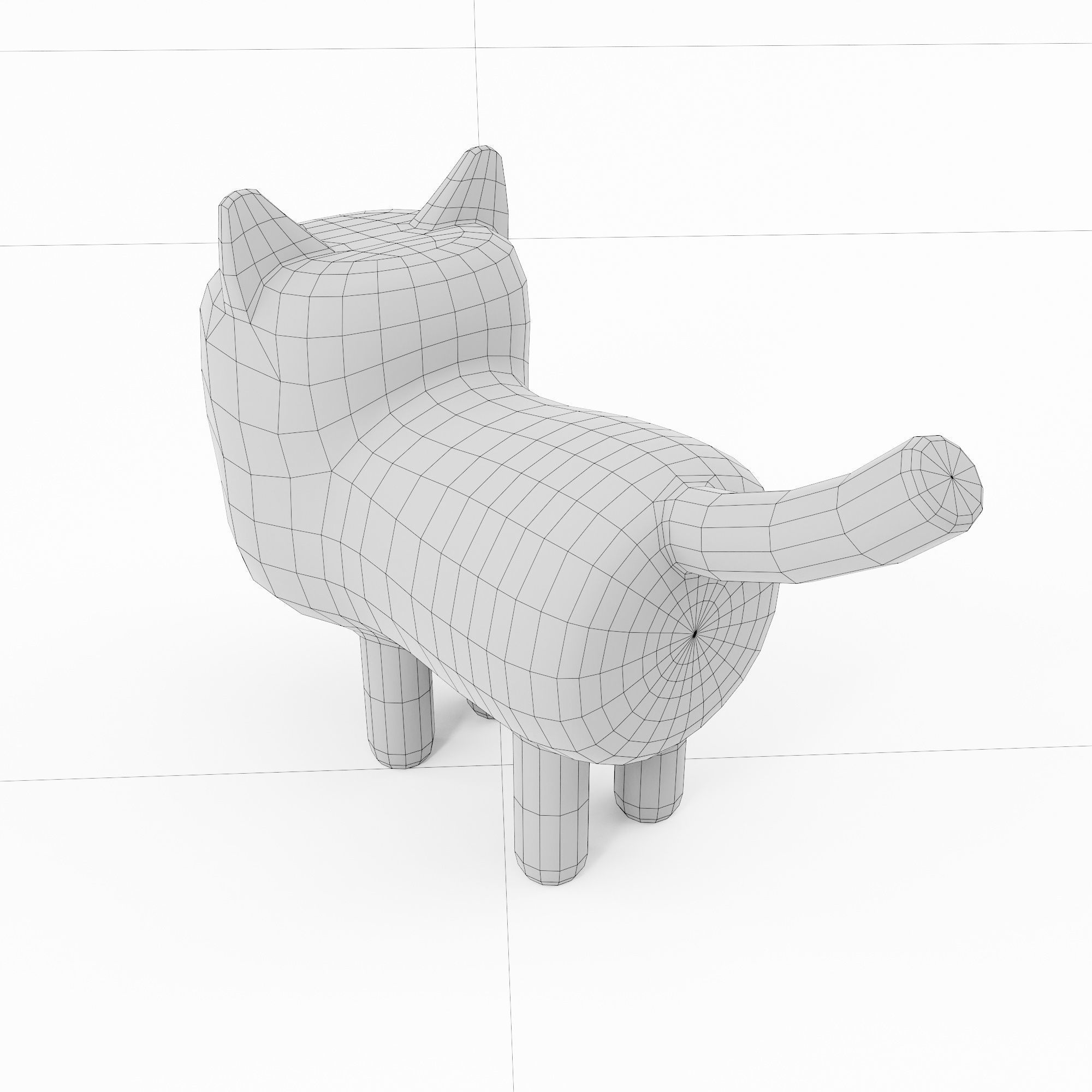 Cat cartoon 3dmodel 3D model_8