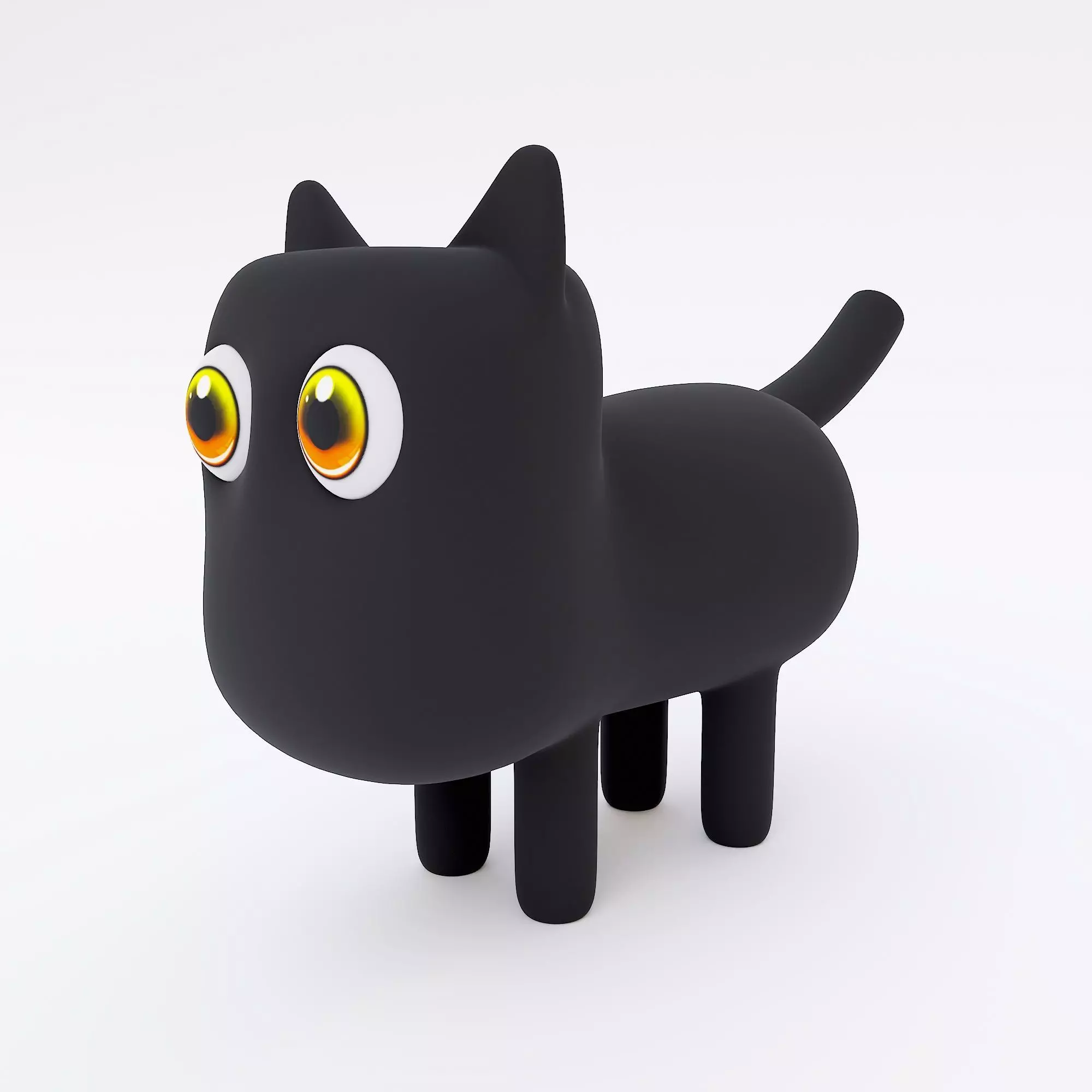 Cat cartoon 3dmodel 3D model_0