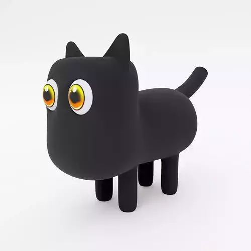 Cat cartoon 3dmodel 3D model