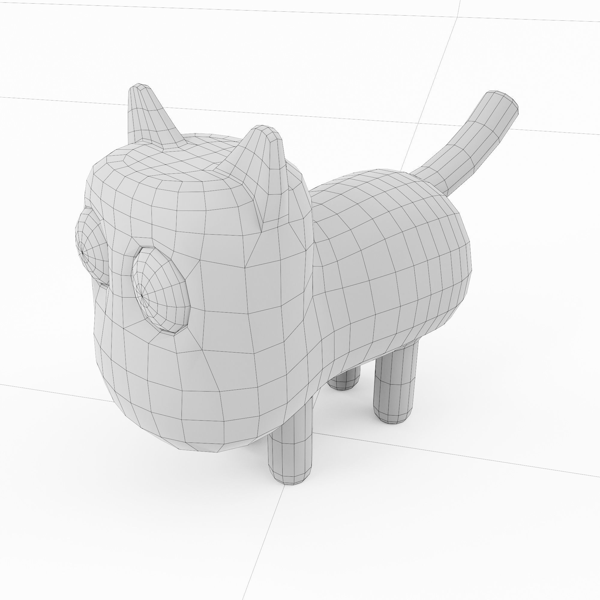 Cat cartoon 3dmodel 3D model_6