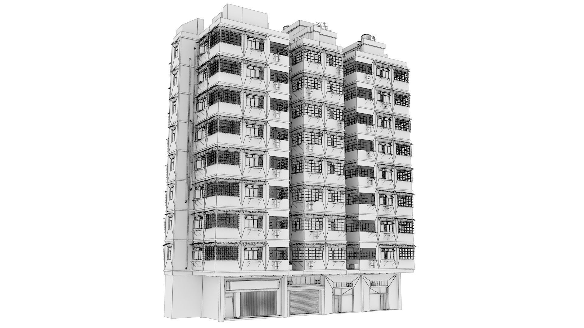 Hong Kong Street V3 3D model_31