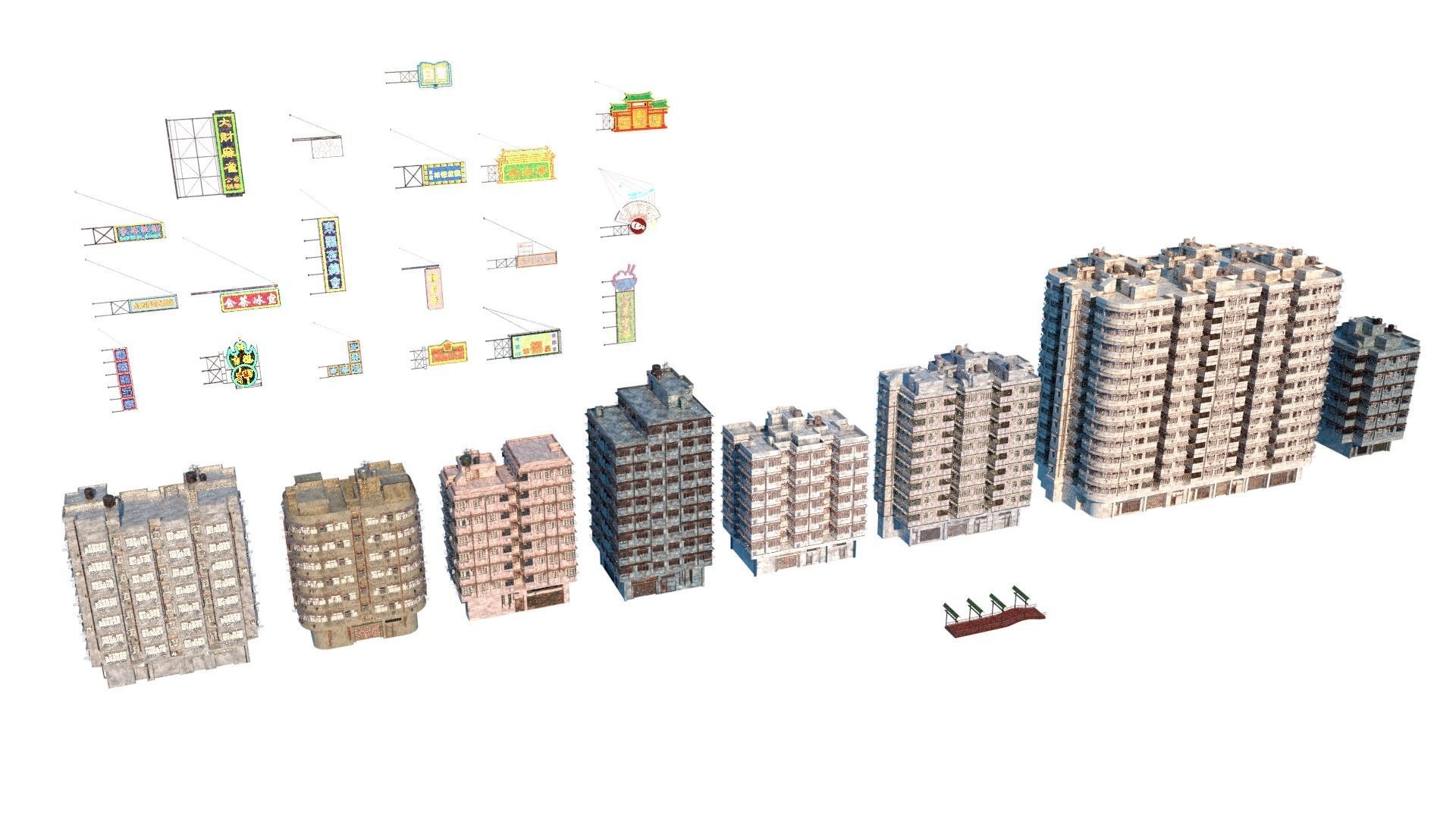 Hong Kong Street V3 3D model_5