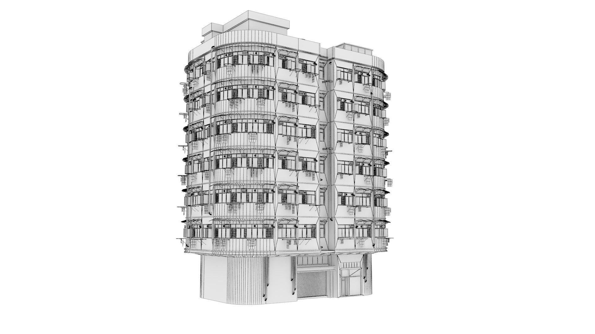 Hong Kong Street V3 3D model_14