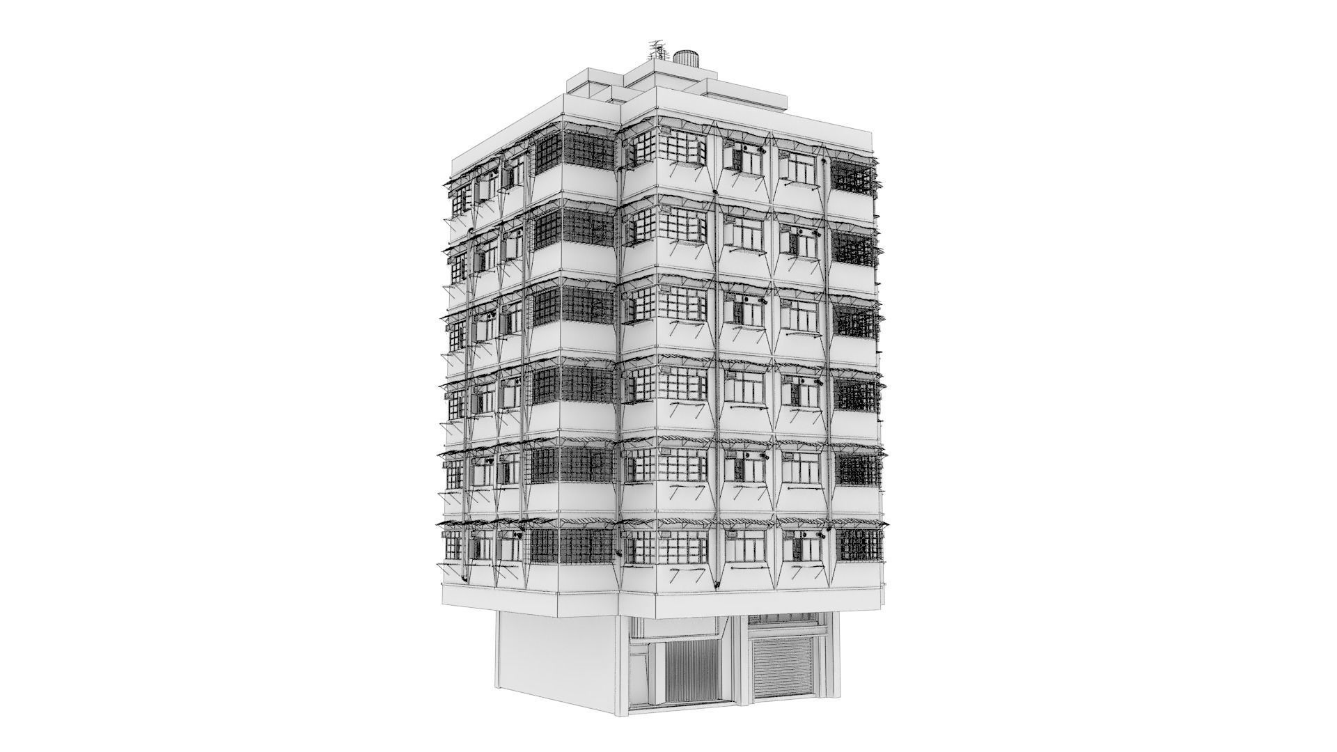 Hong Kong Street V3 3D model_39