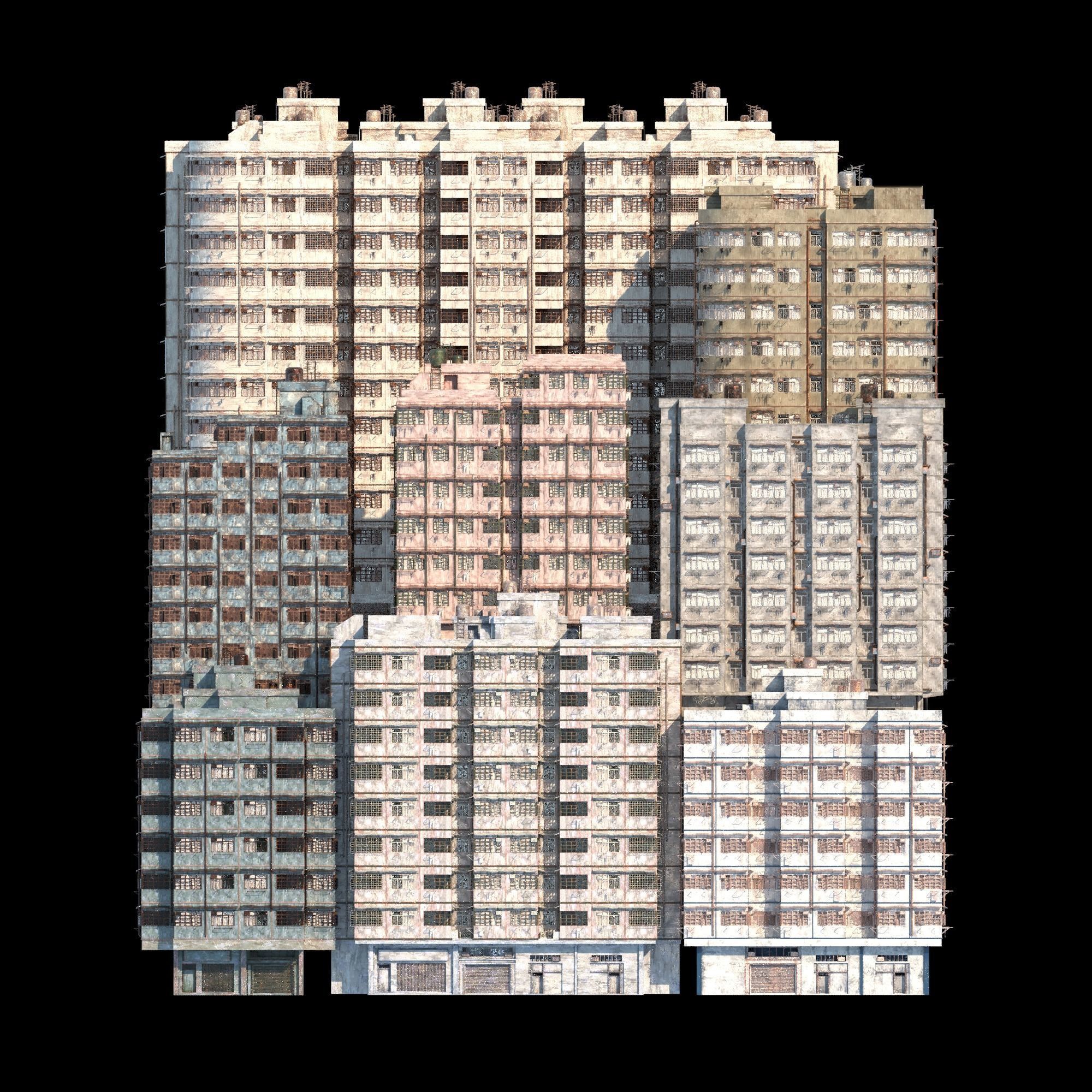 Hong Kong Street V3 3D model_2