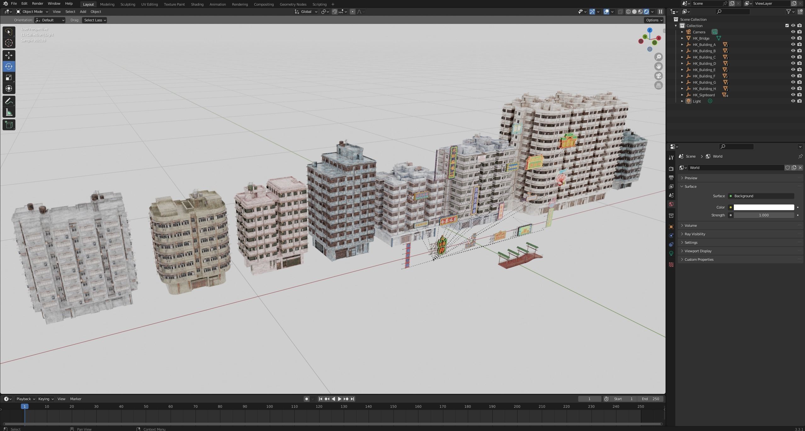 Hong Kong Street V3 3D model_7