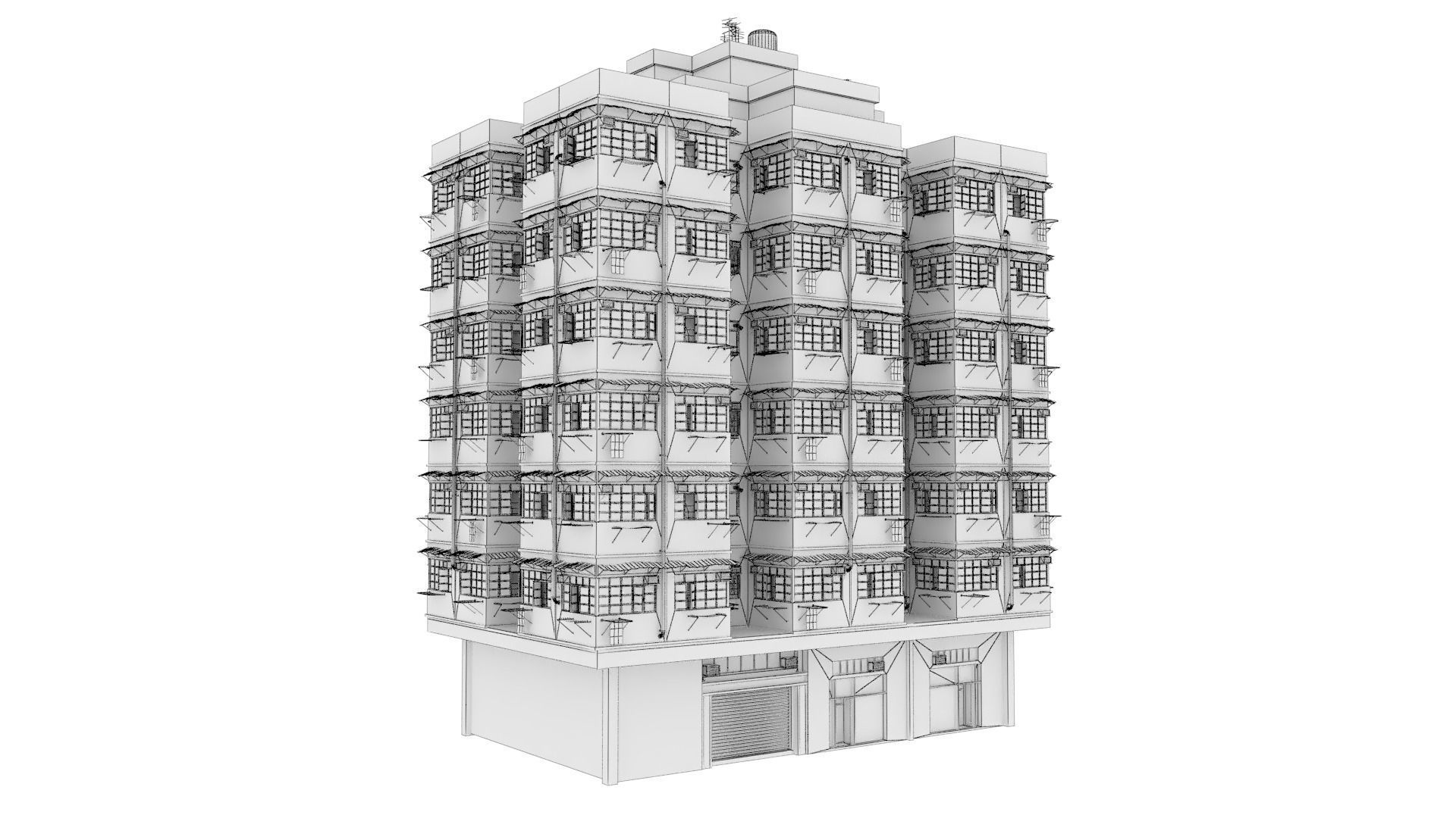 Hong Kong Street V3 3D model_26