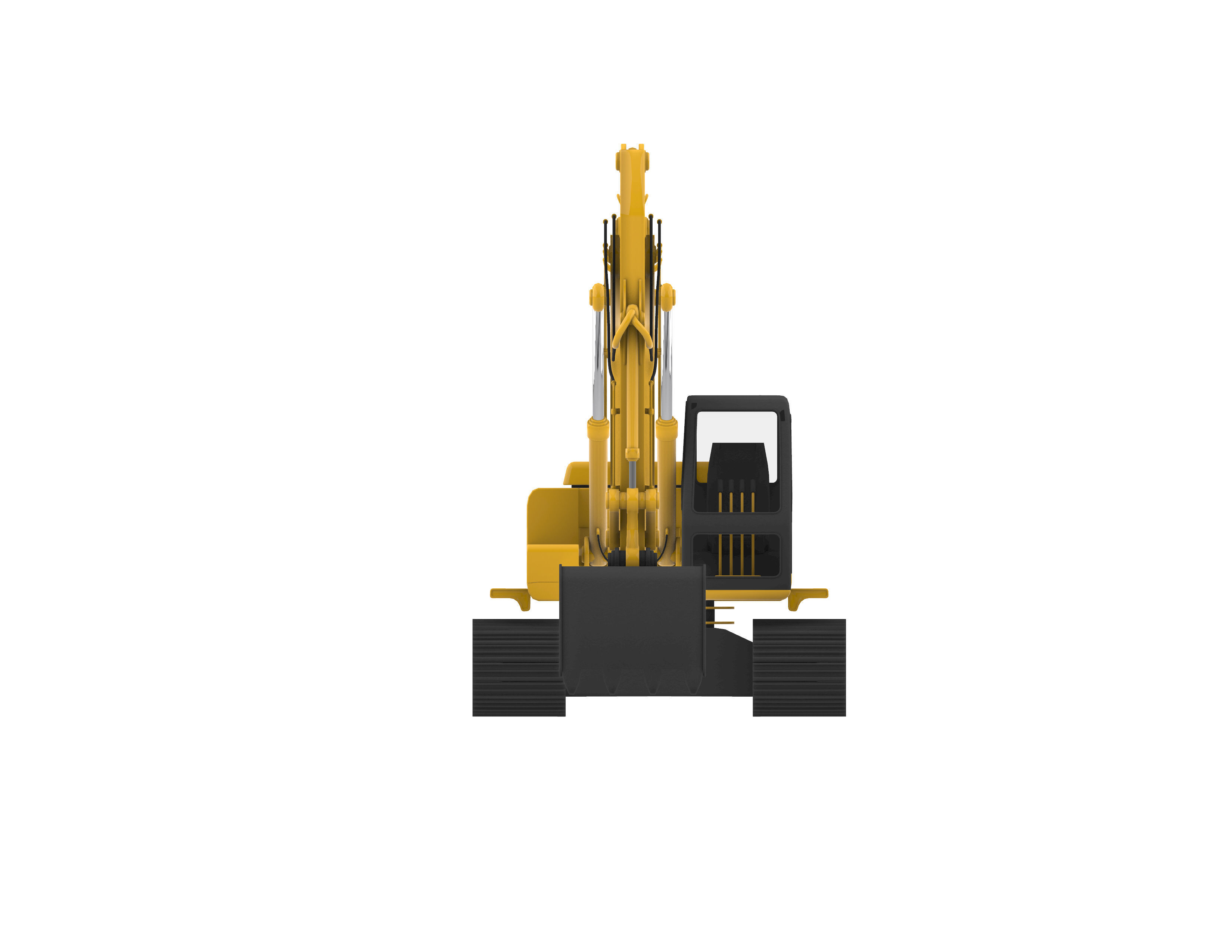Excavator 3D model_7