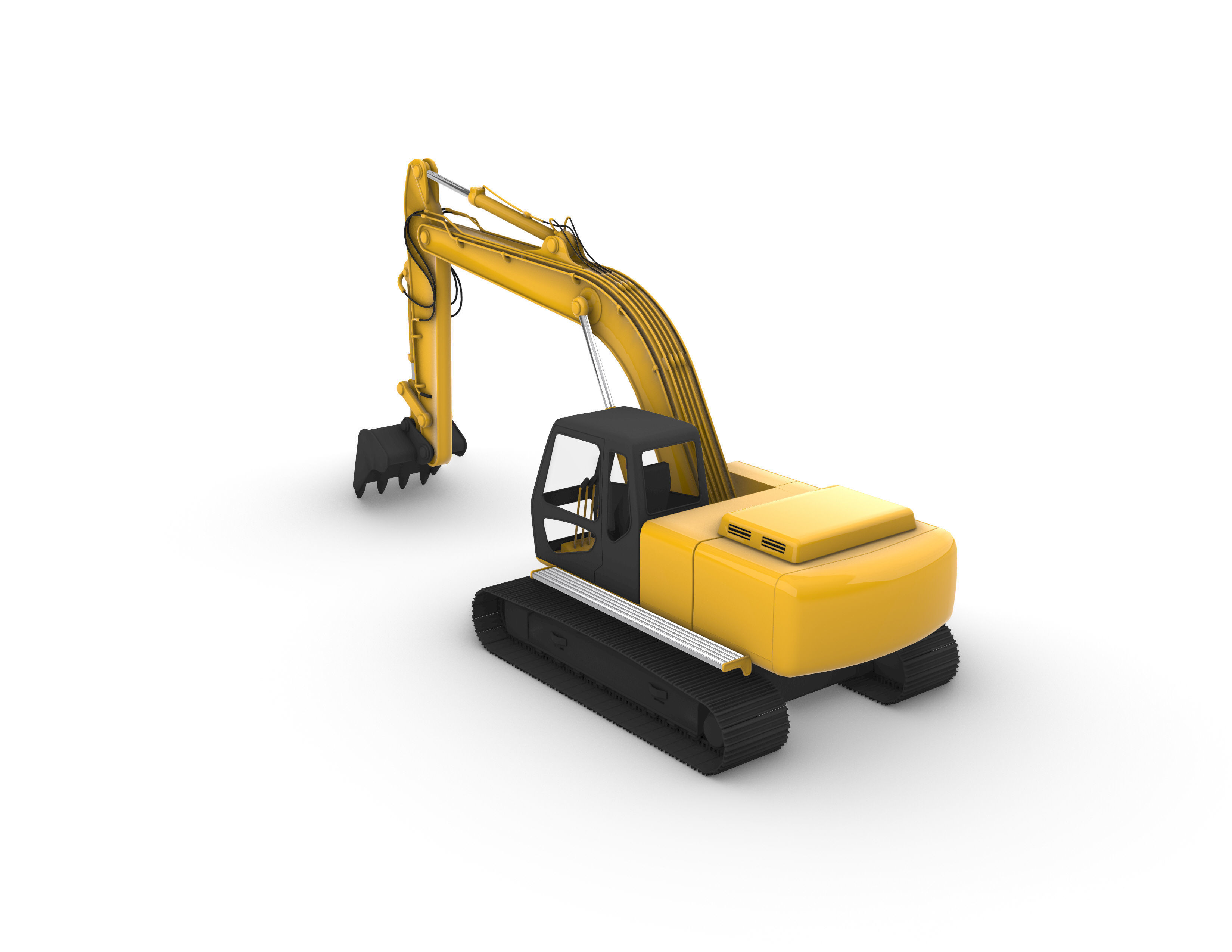 Excavator 3D model_1