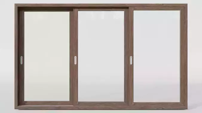 Sliding Door Wood 3d Model 3090 mm x 1920 mm 3D model 3D model