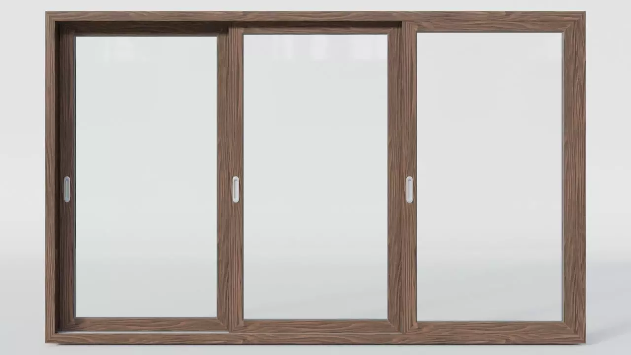Sliding Door Wood 3d Model 3090 mm x 1920 mm 3D model 3D model_0
