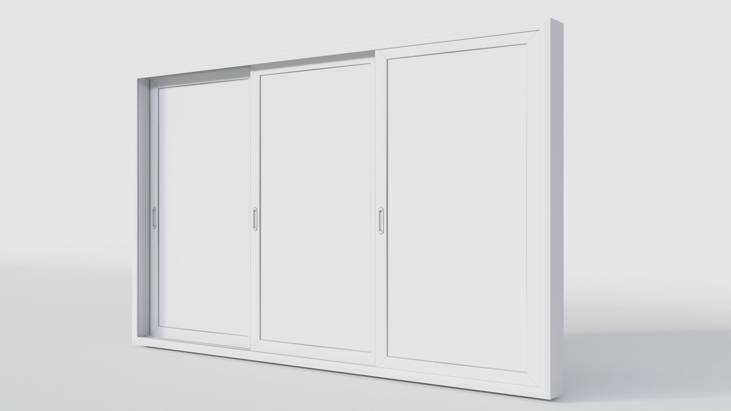 Sliding Door Wood 3d Model 3090 mm x 1920 mm 3D model 3D model_2
