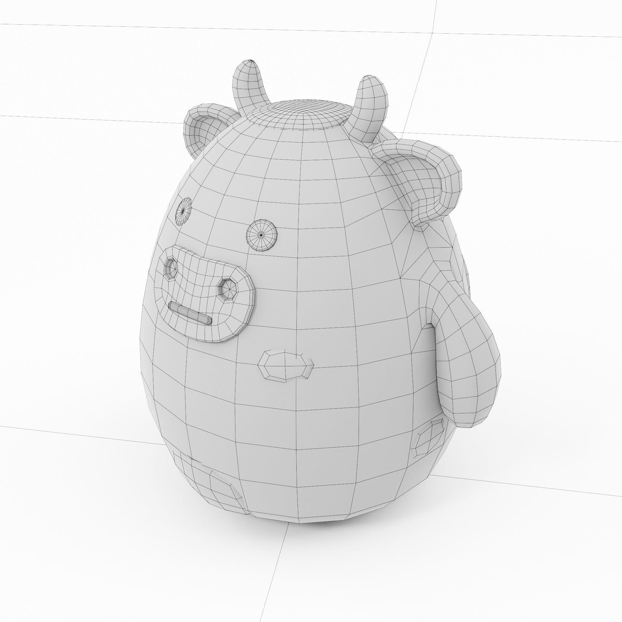 Cartoon Cow 3d model 3D model_6