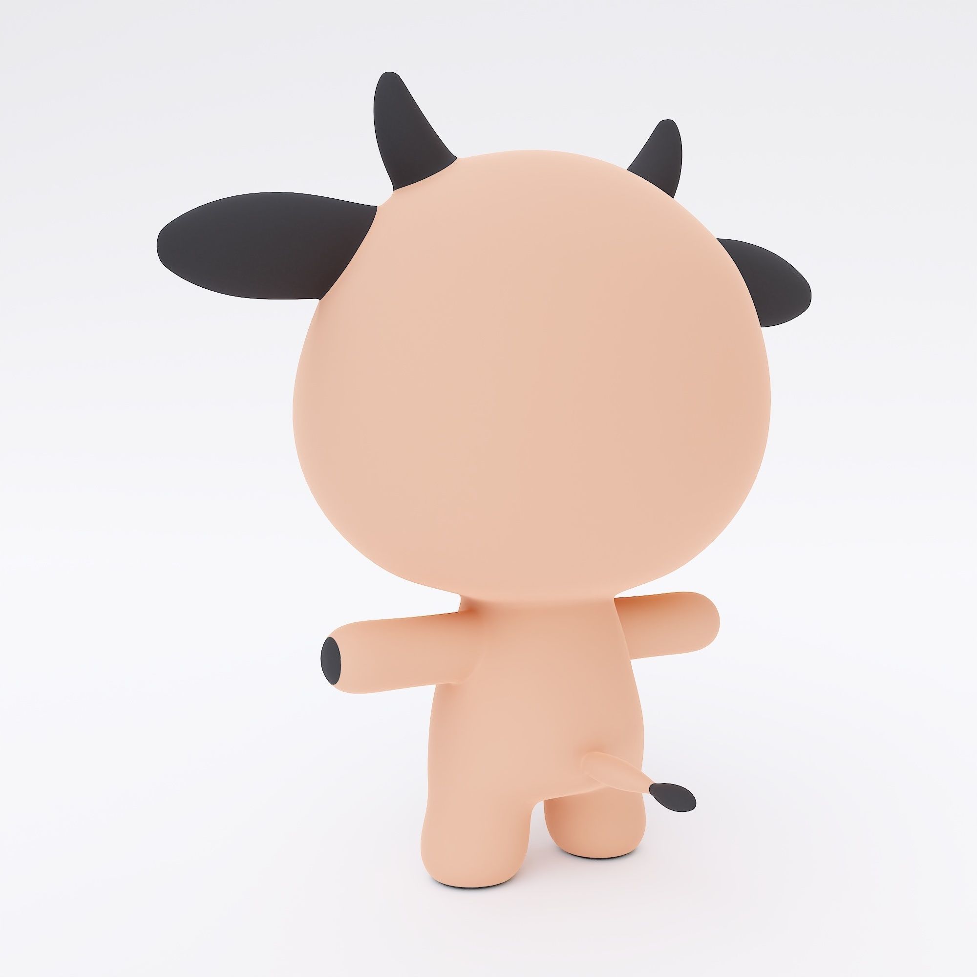 Cartoon cow 3d model  3D model_3