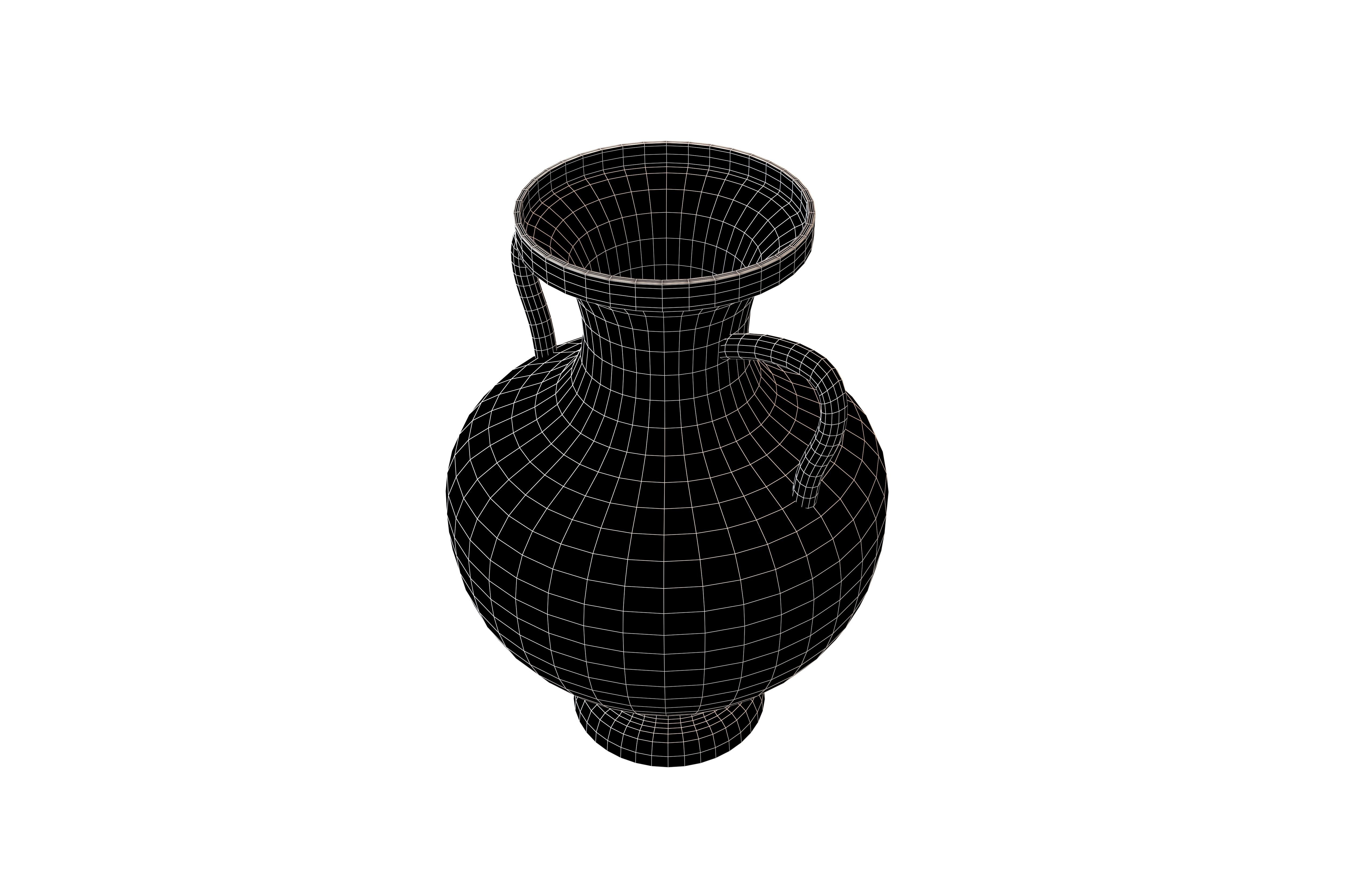 Roman Pottery v2 002 Low-poly 3D model_6