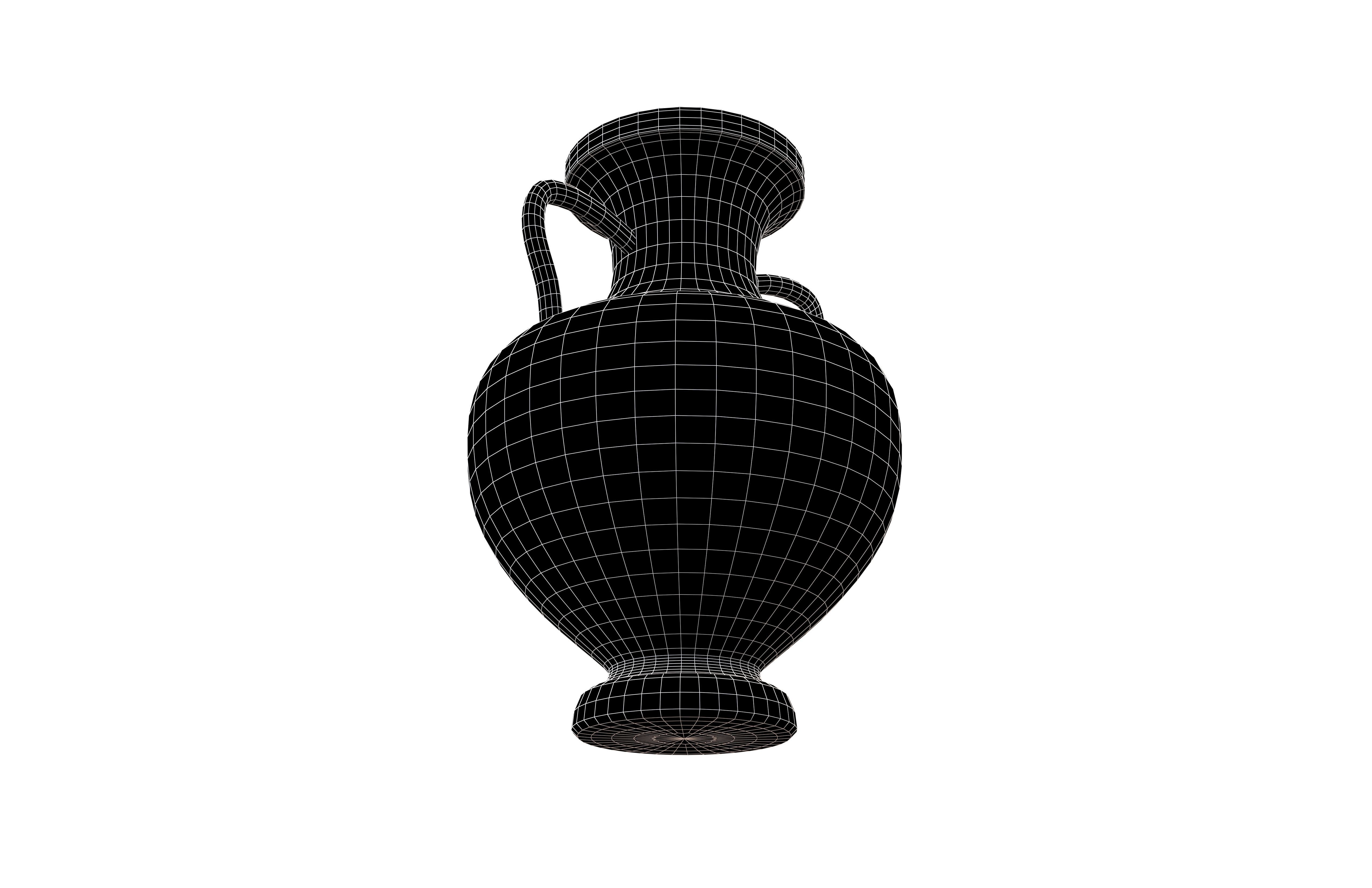 Roman Pottery v2 002 Low-poly 3D model_7