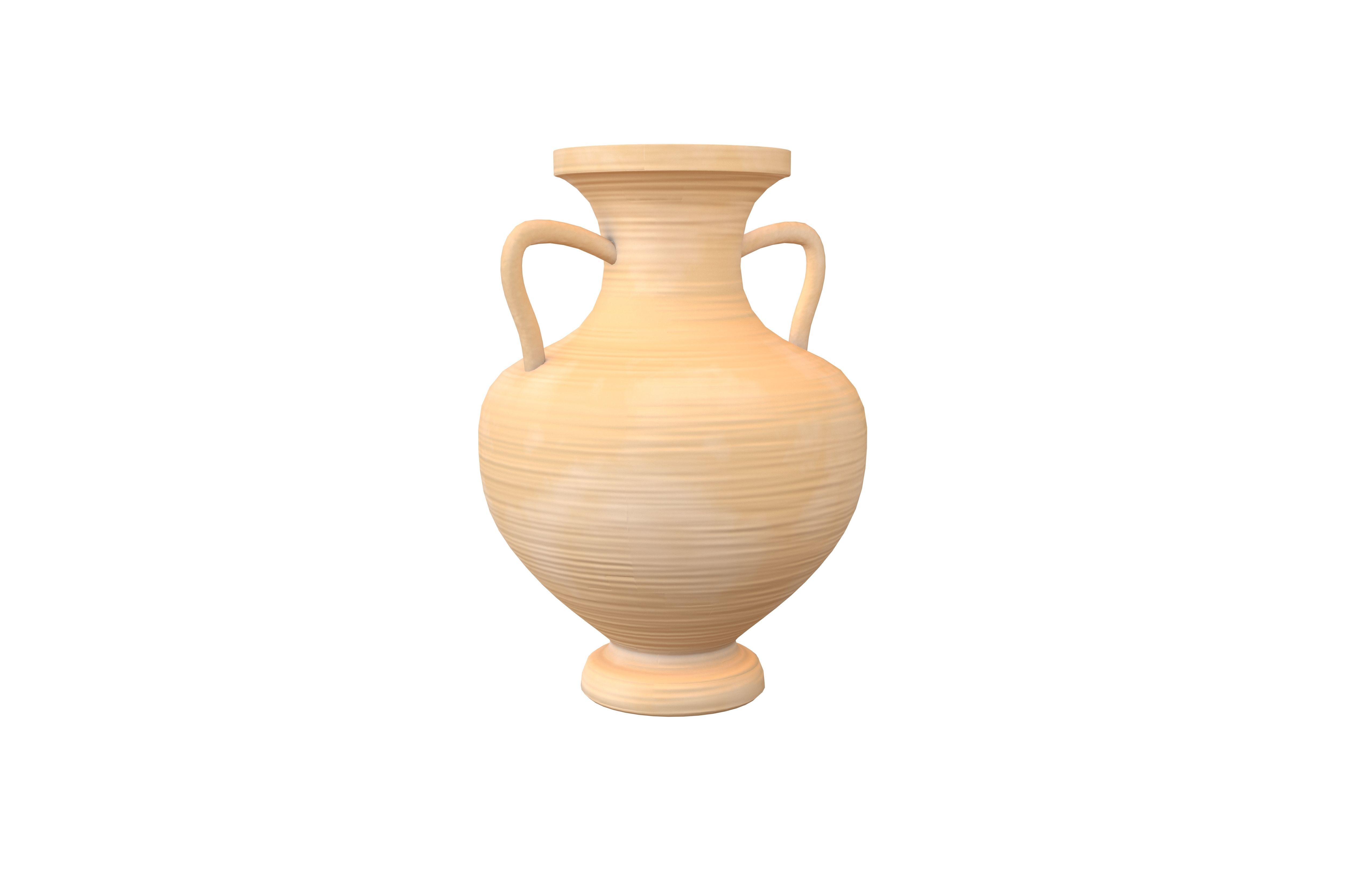 Roman Pottery v2 004 Low-poly 3D model_2