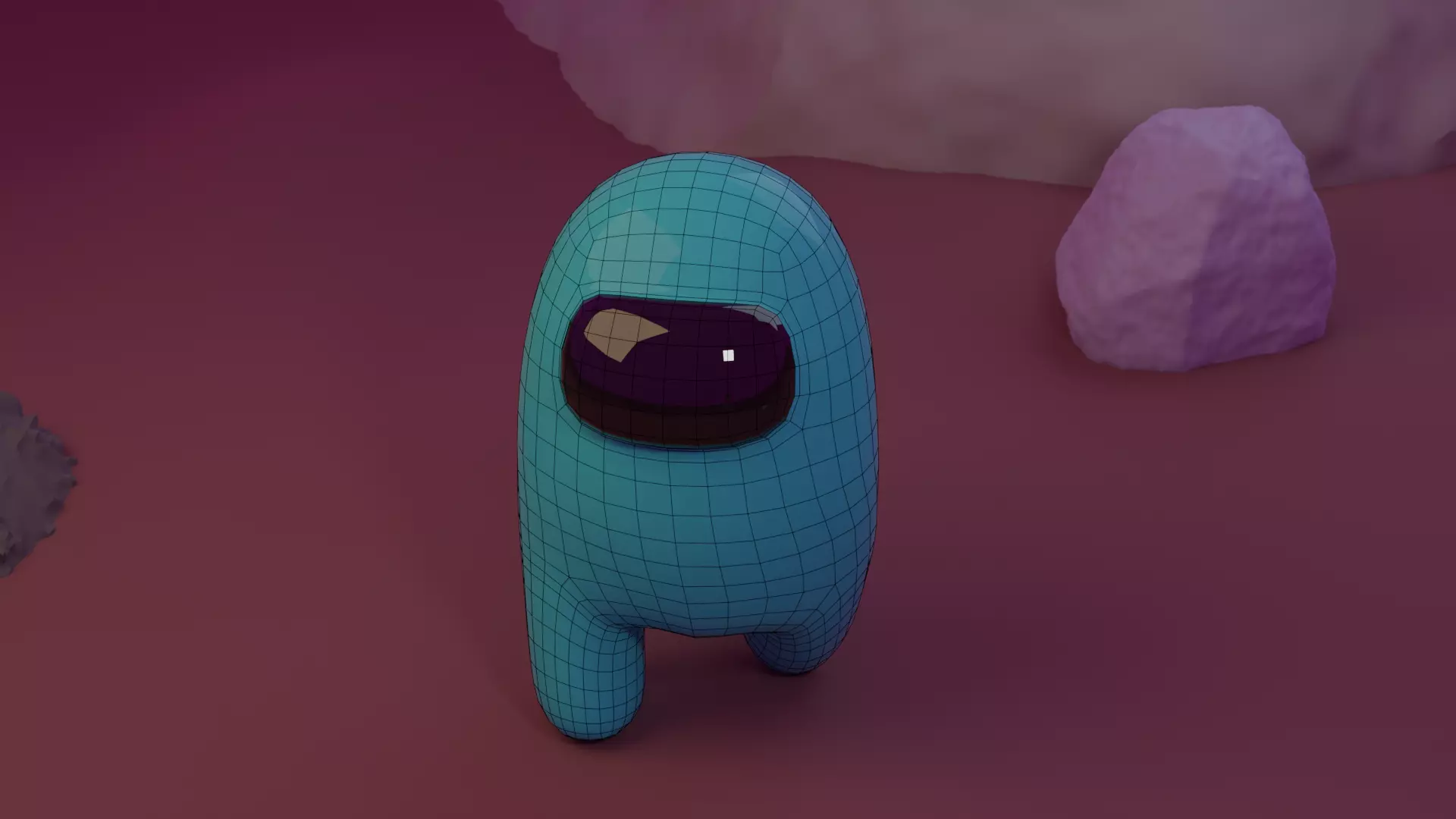 Among Us Simple 3D model_0