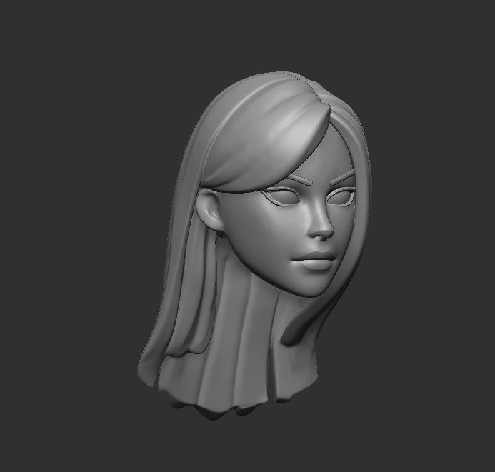 Haze head - Headsculpt for Action figures 3D print model 3D print model_5