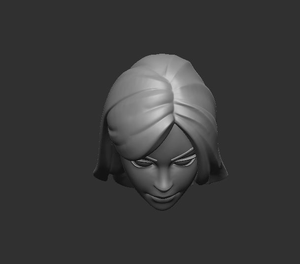 Haze head - Headsculpt for Action figures 3D print model 3D print model_7