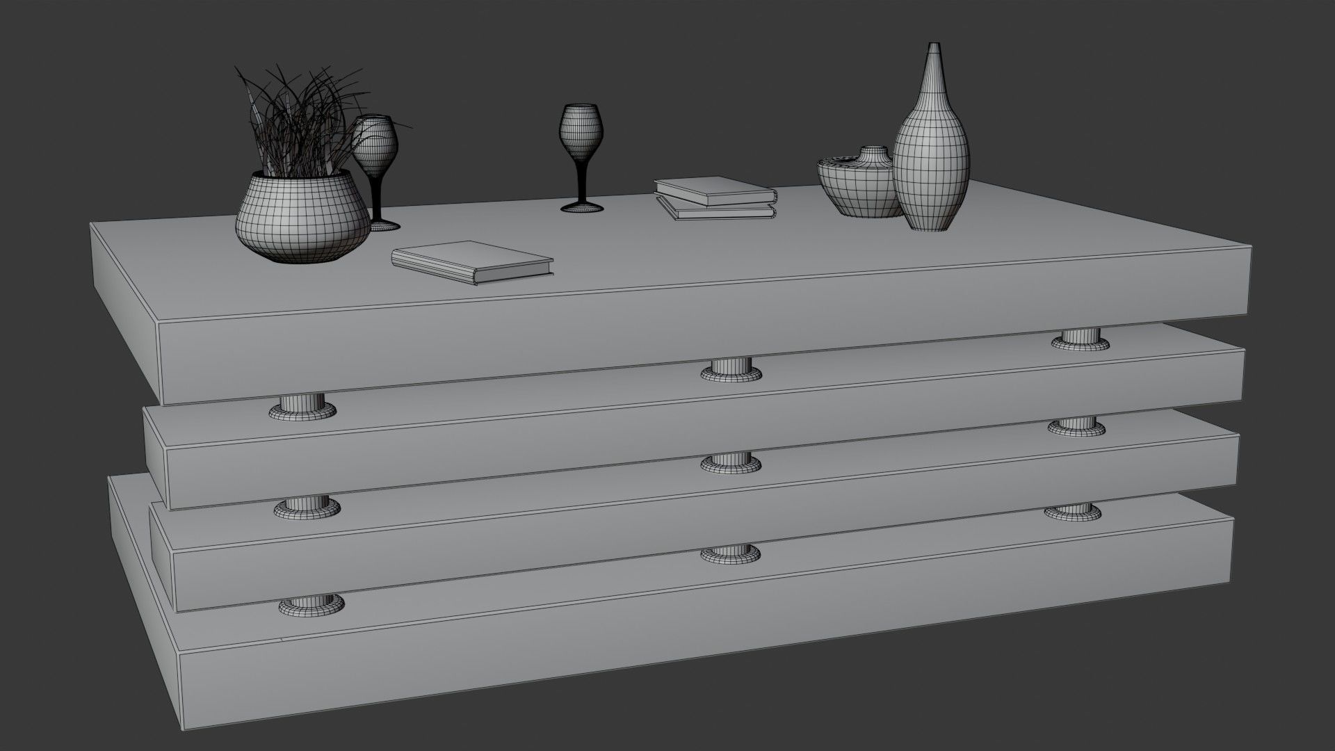 Coffee or Side Table PART21 3D model_12