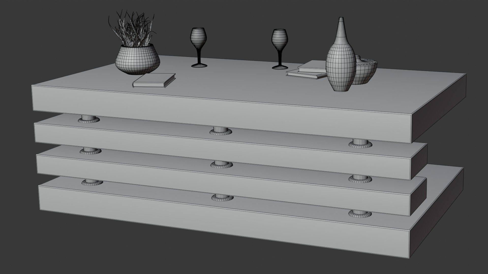 Coffee or Side Table PART21 3D model_8
