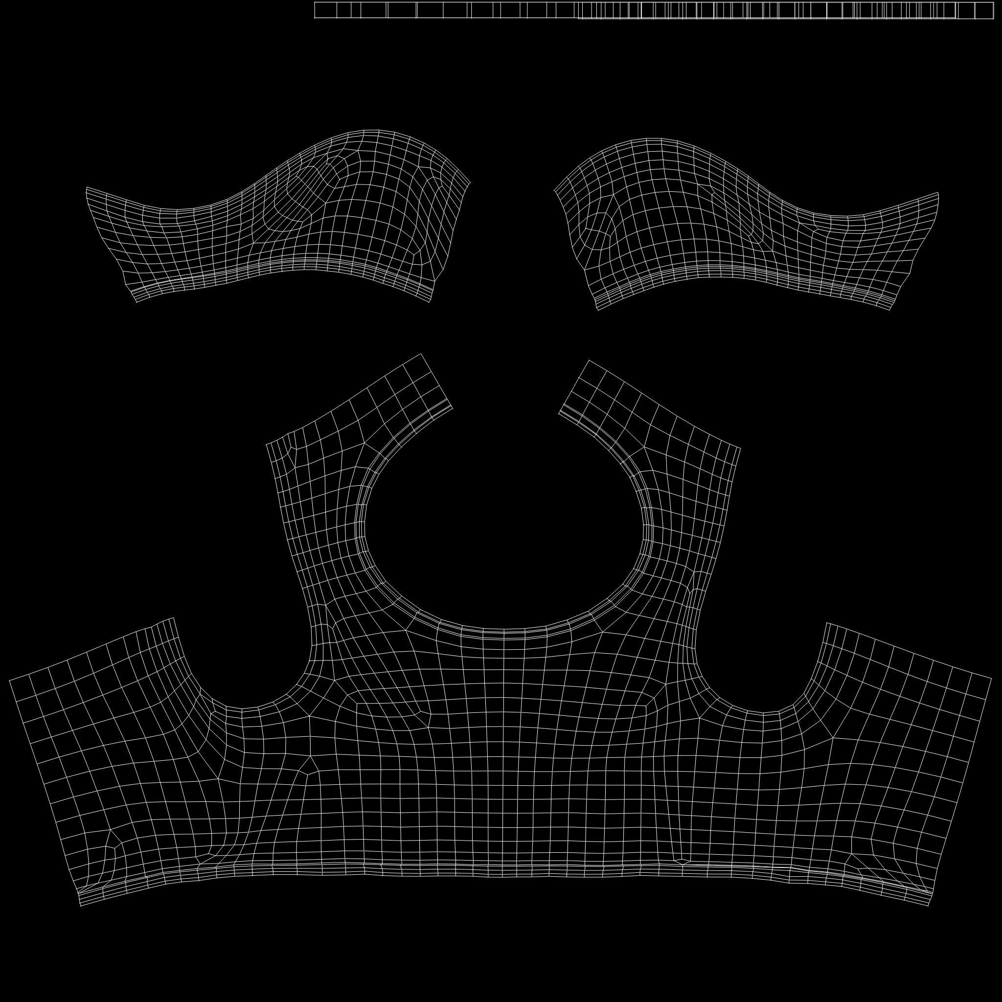 Casual Two Piece White Dress With Shoes Low-poly 3D model_12