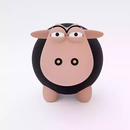 Sheep cartoon 3dmodel