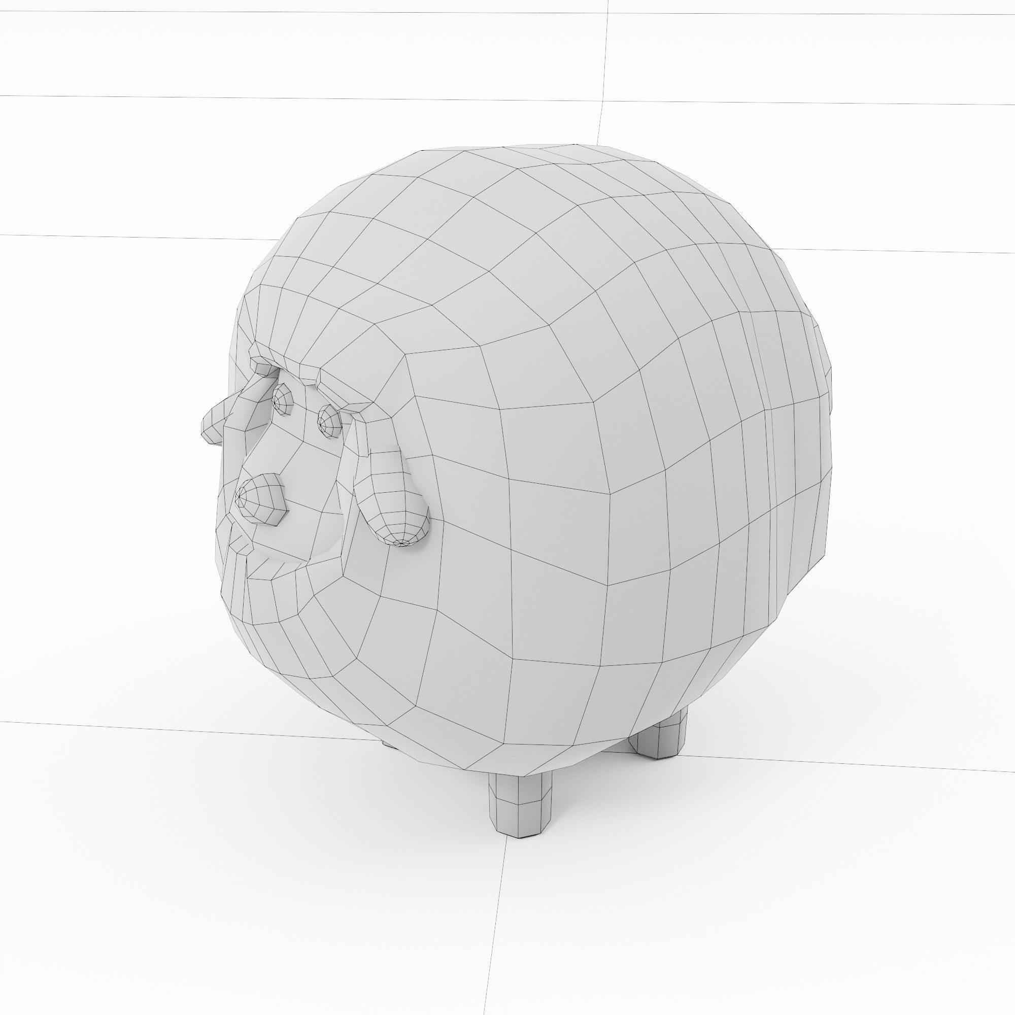 Sheep toon 3dmodel  3D model_7