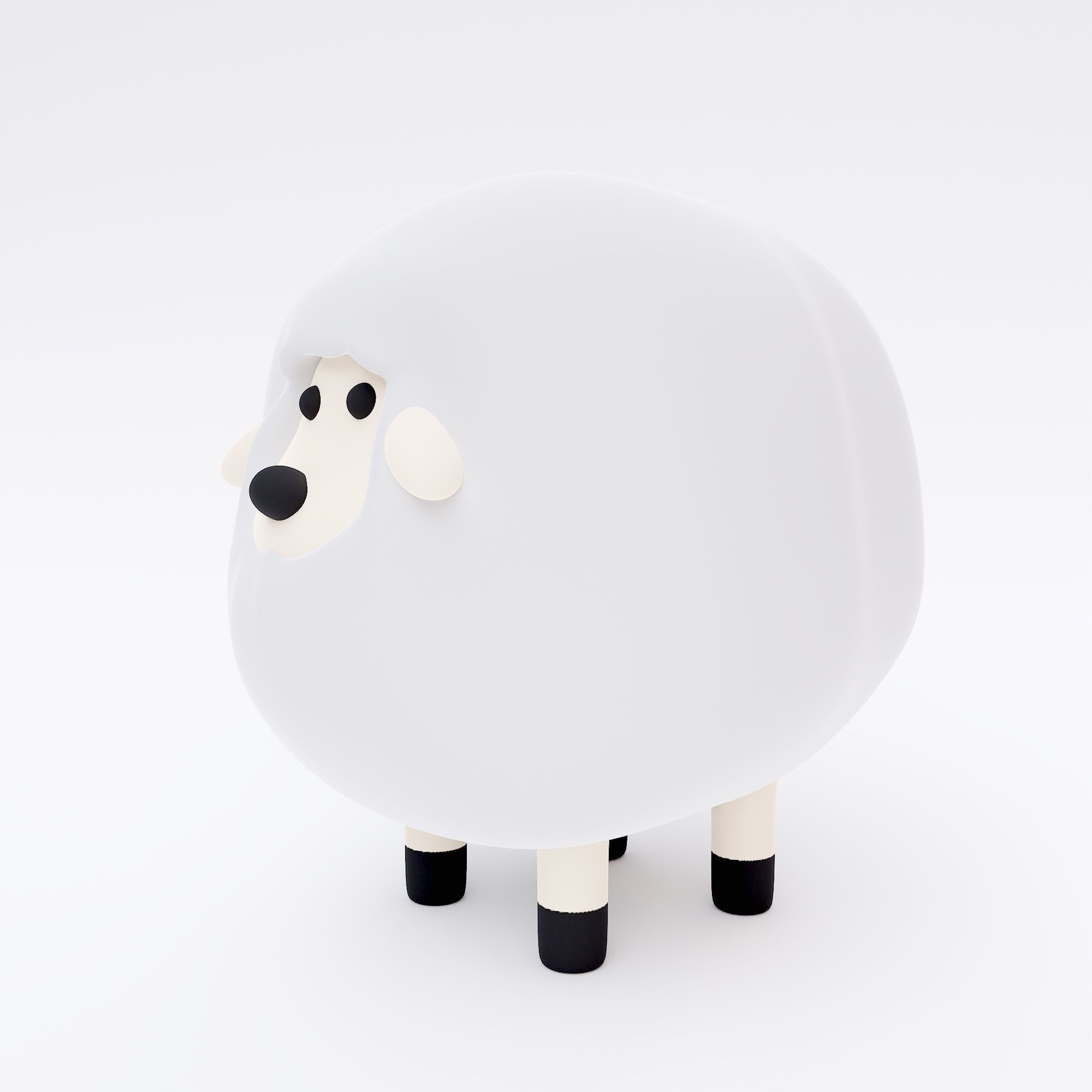 Sheep toon 3dmodel  3D model_1