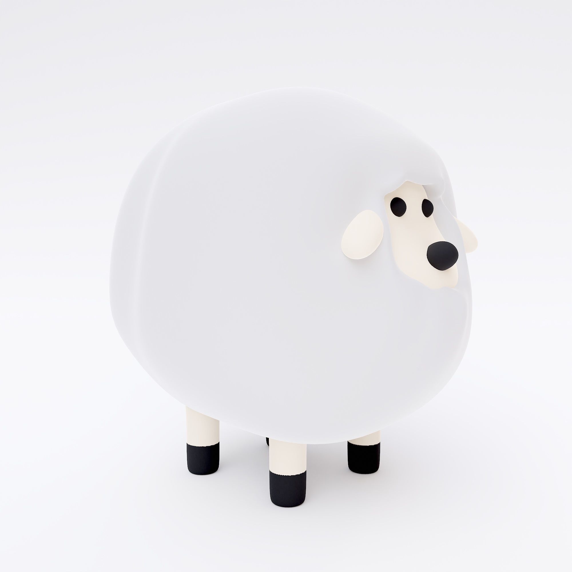 Sheep toon 3dmodel  3D model_2