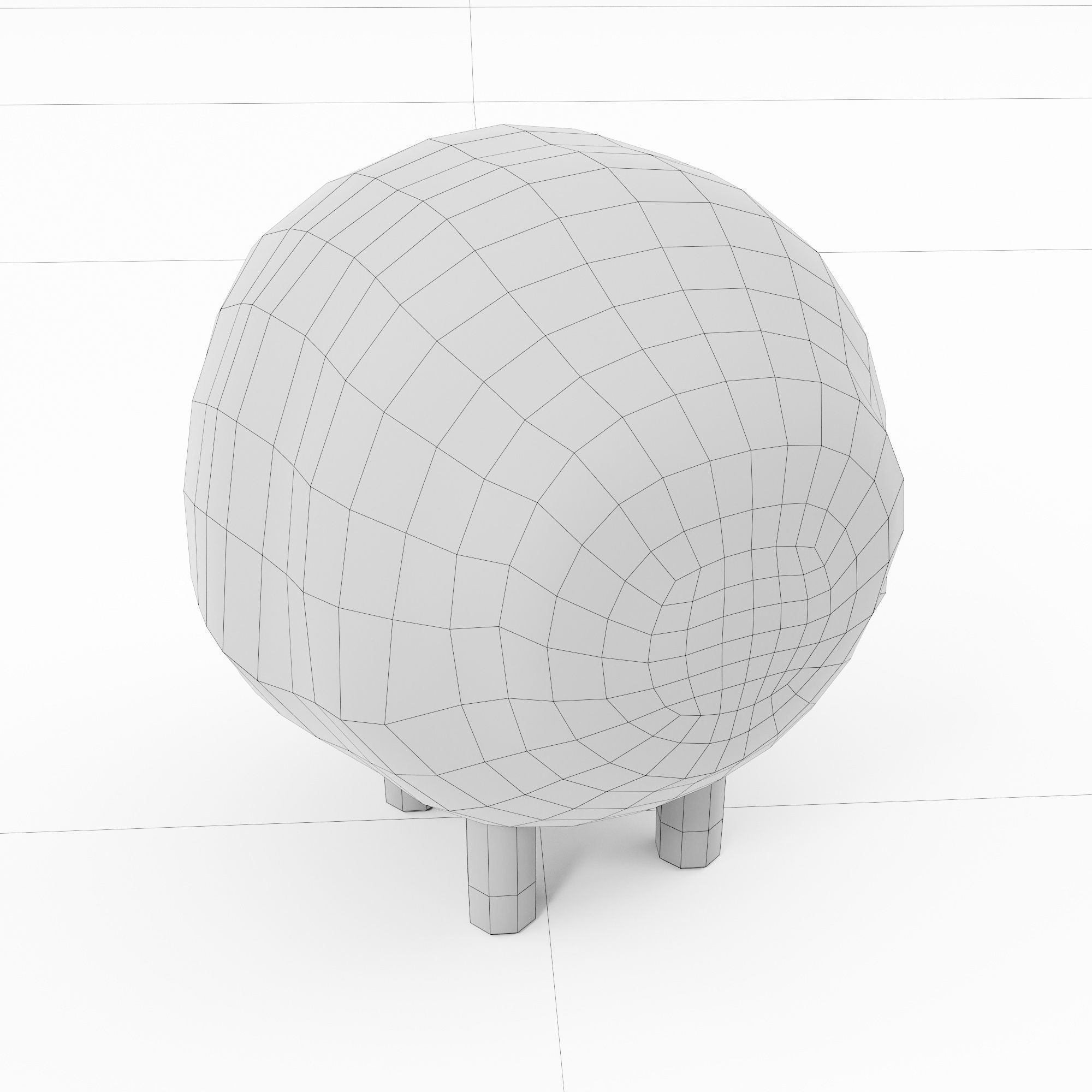 Sheep toon 3dmodel  3D model_6