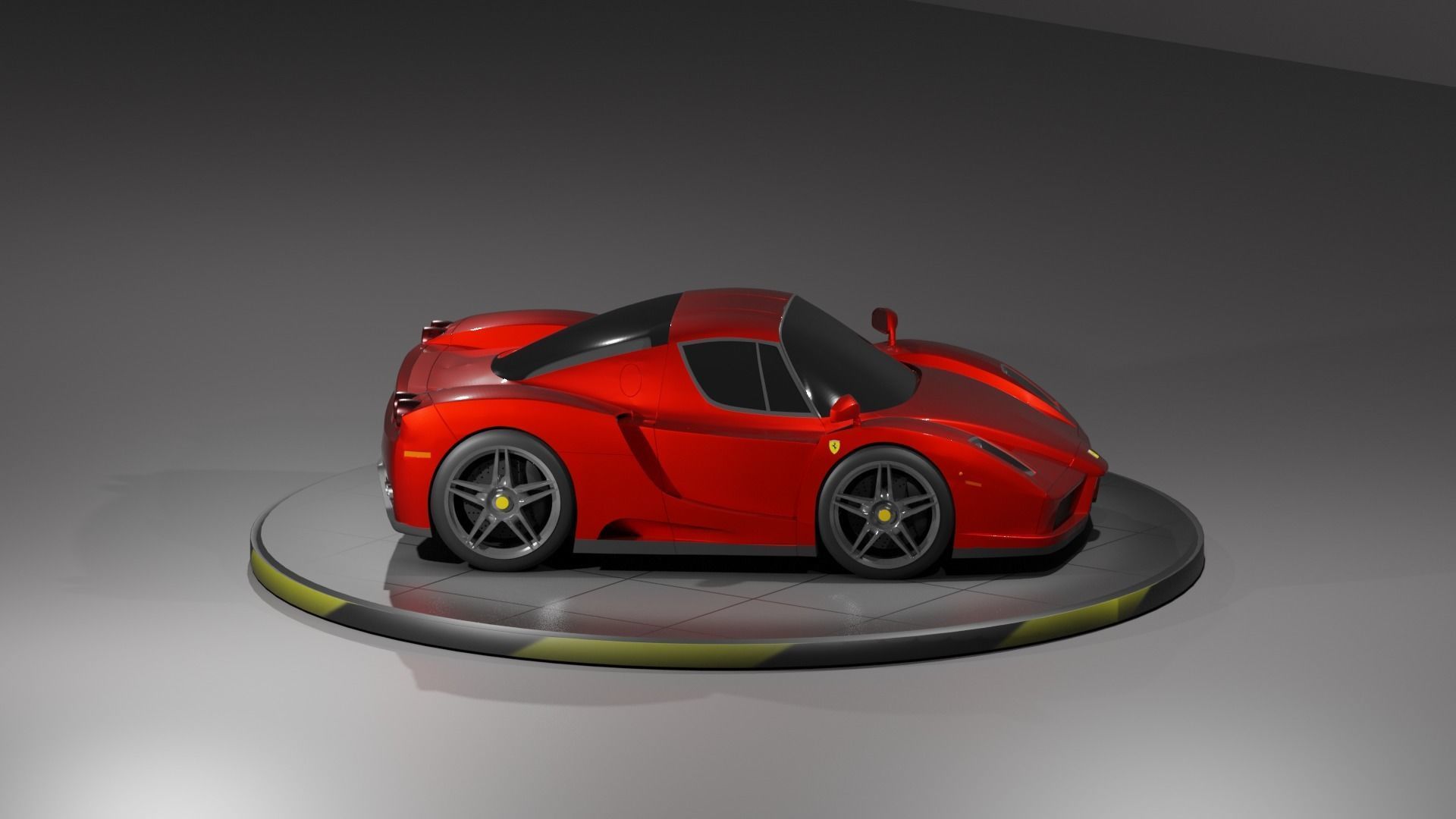 Toon Ferrari Enzo 3D print model_2