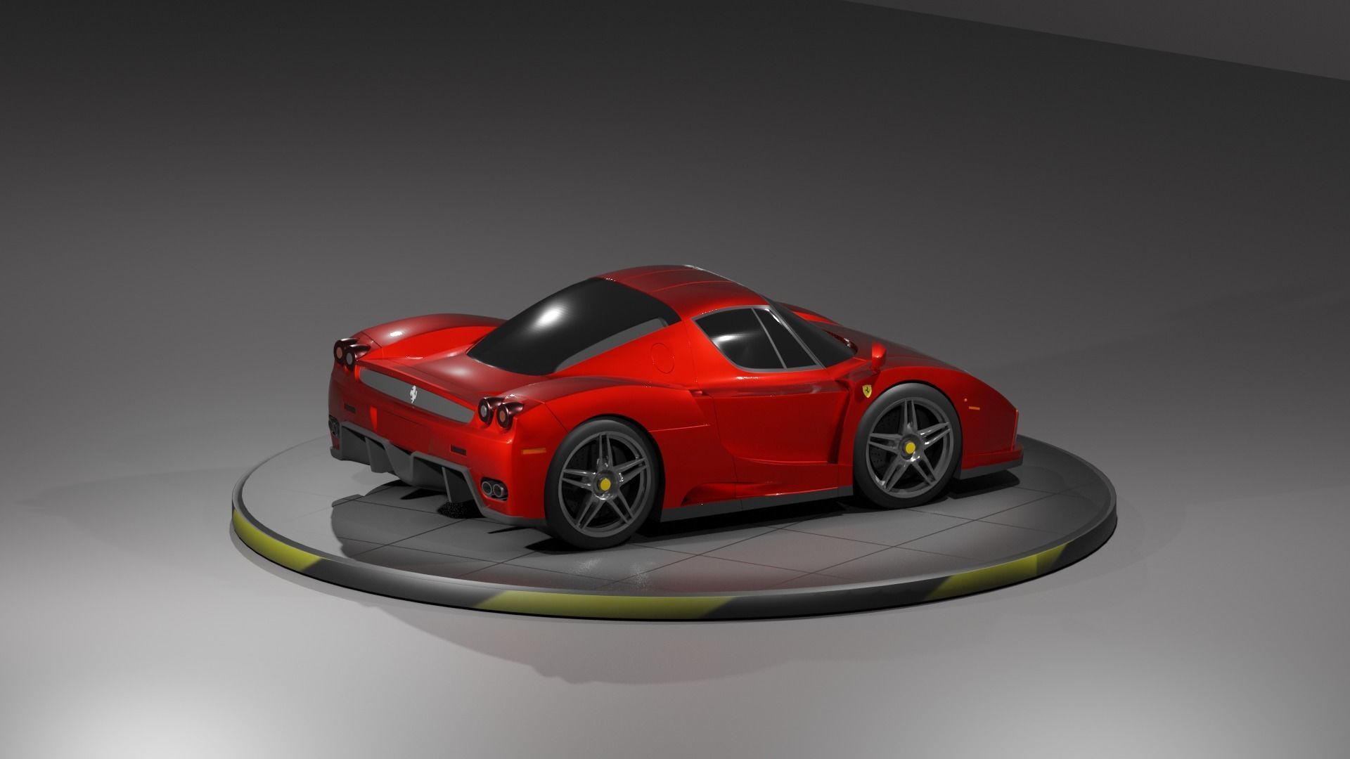 Toon Ferrari Enzo 3D print model_3