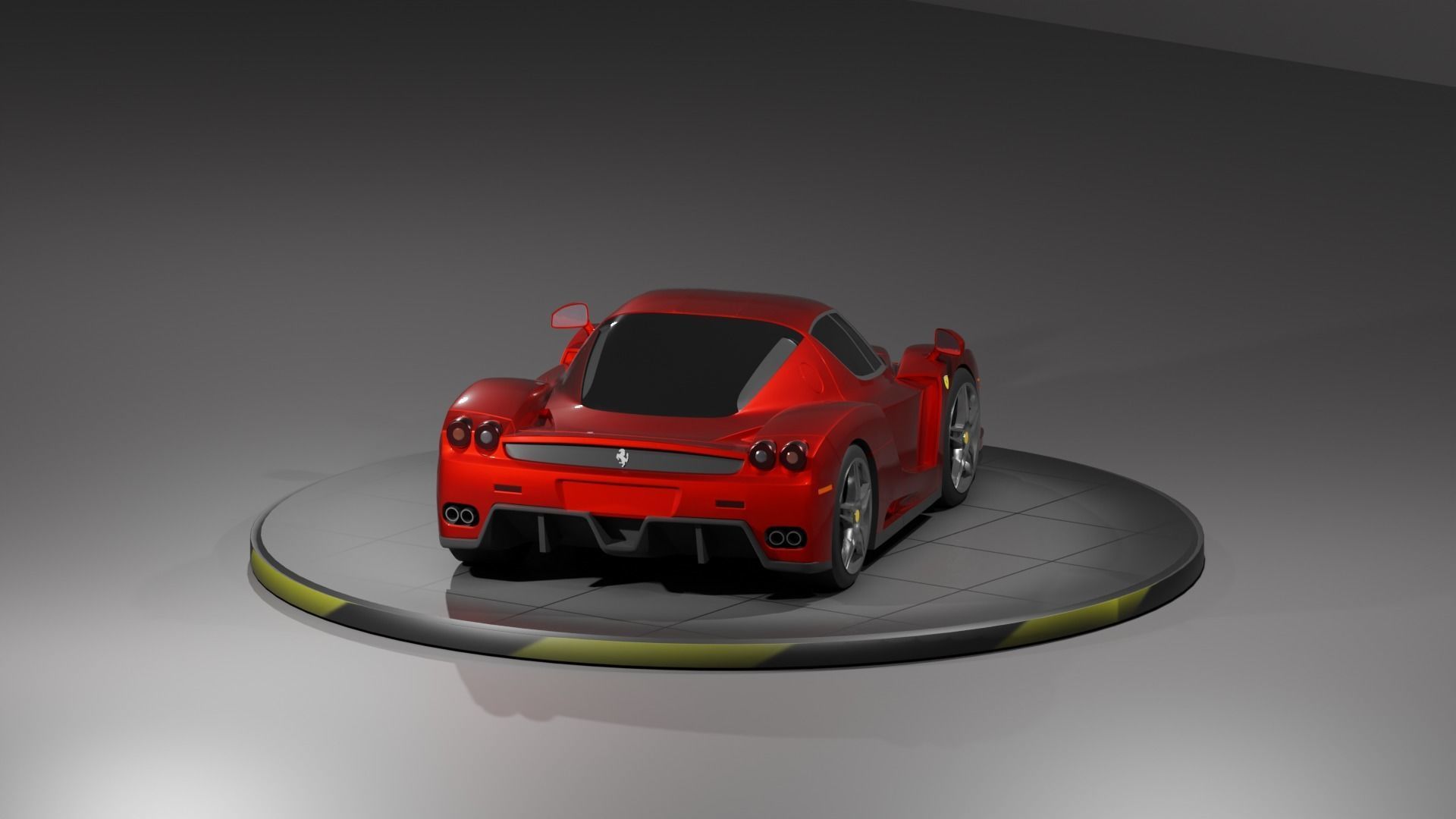 Toon Ferrari Enzo 3D print model_4
