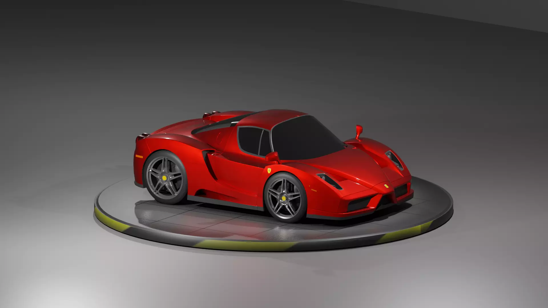 Toon Ferrari Enzo 3D print model_0